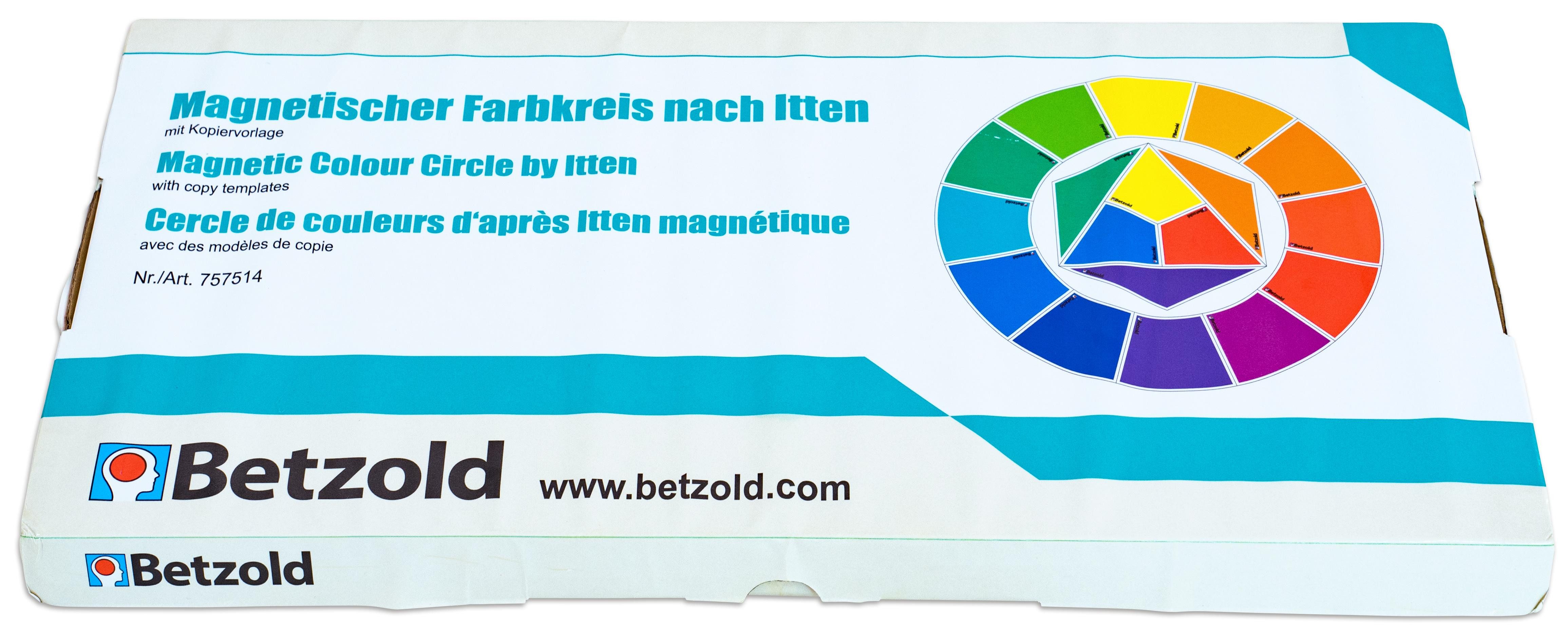 Betzold Lernspielzeug Farbkreis nach Itten, magnetisches Tafelmaterial