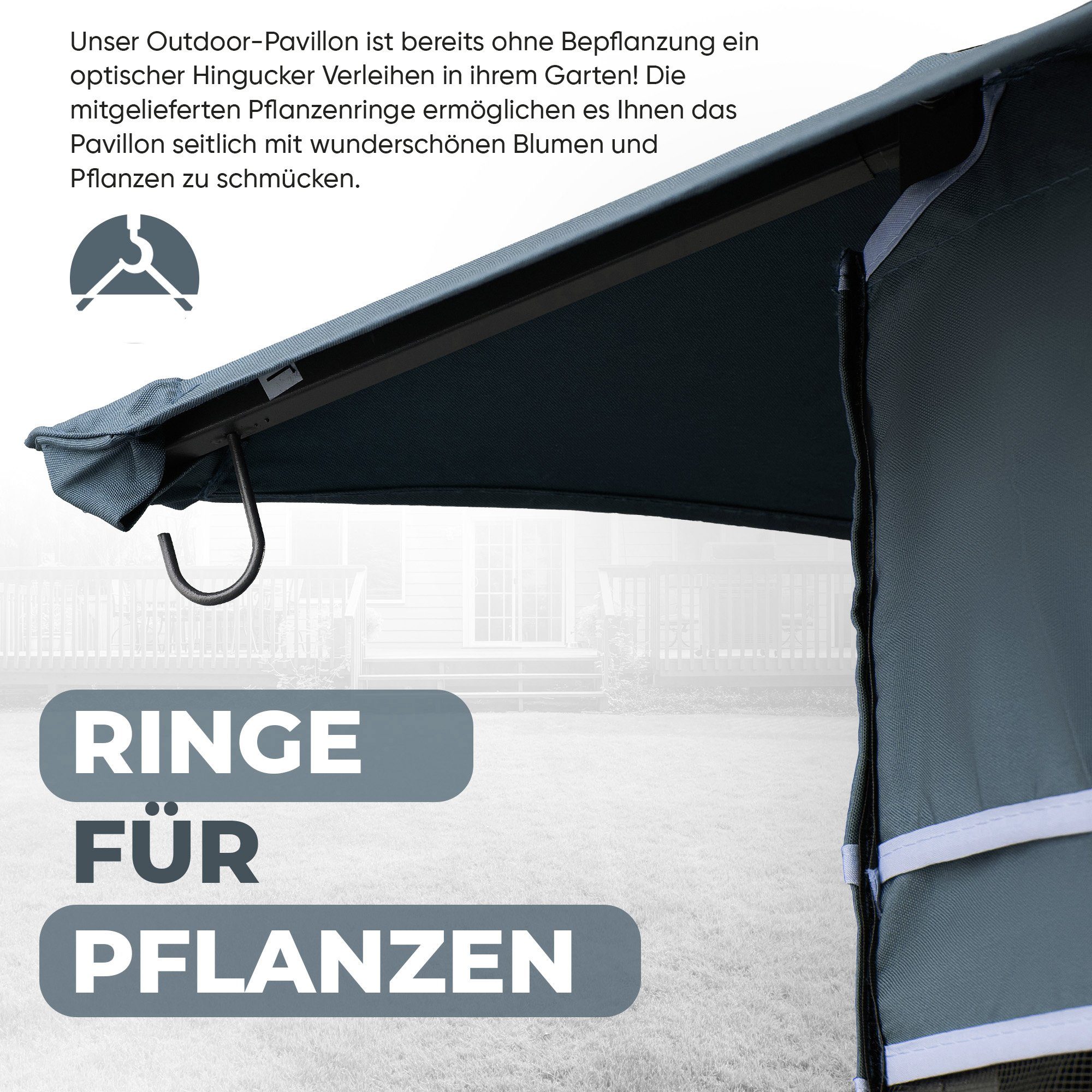 ELYFLAIR Pavillon ELYFLAIR® Gartenpavillon 4x3m wasserdicht günstig online kaufen