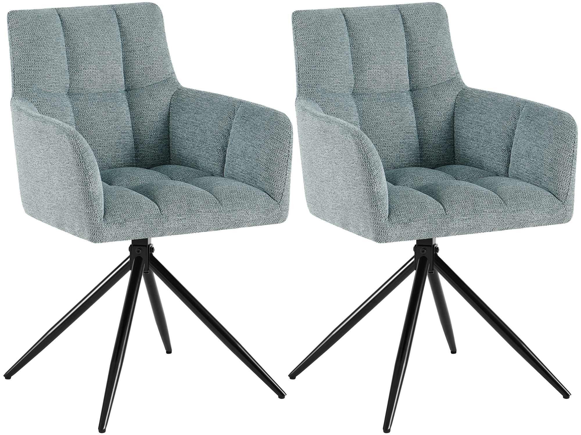 CLP Esszimmerstuhl Jonah (2er Set, 2 St), drehbar mit Armlehnen, bis 150 kg günstig online kaufen