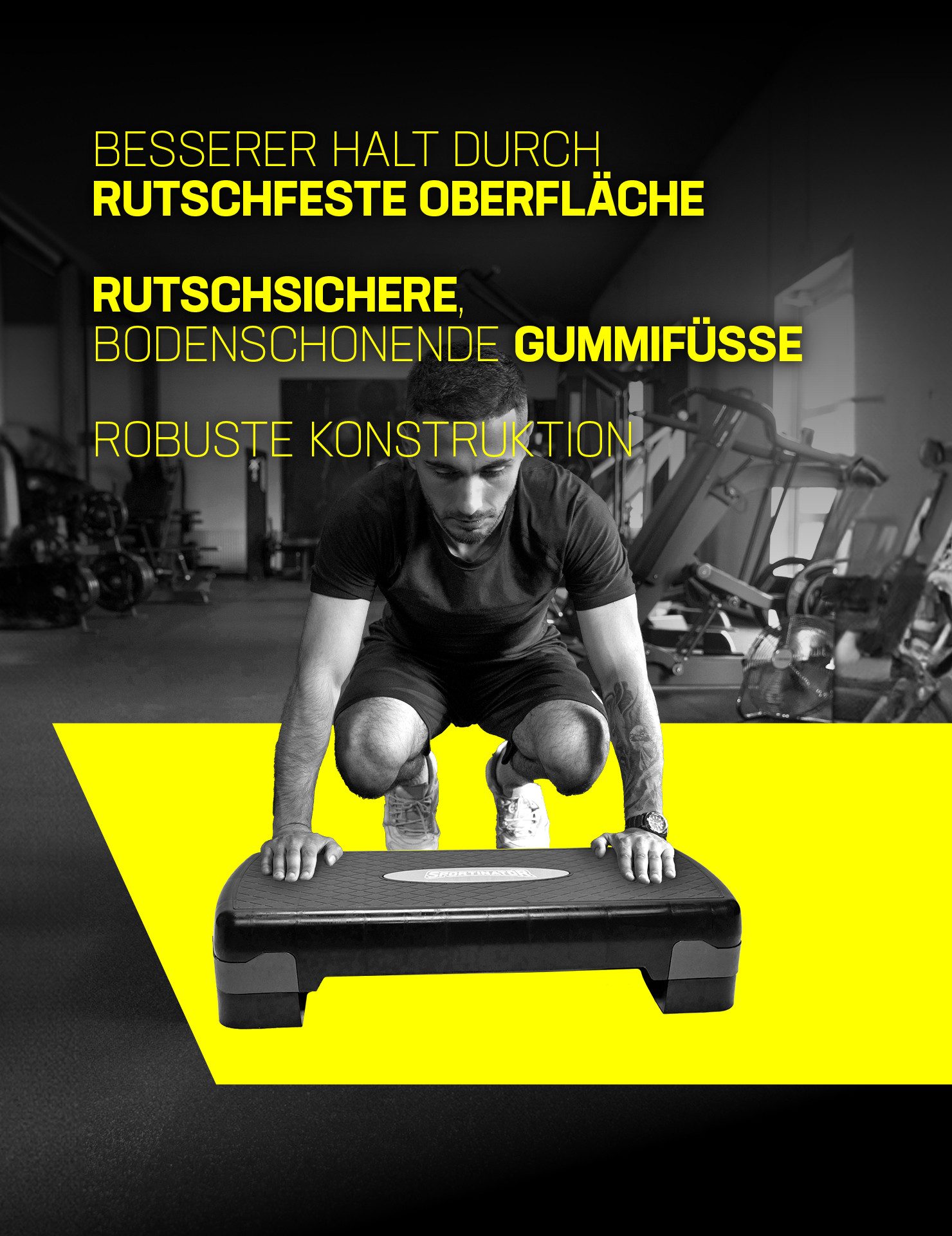 Sportinator Stepper "Fitness", höhenverstellbar von 10 cm bis 15 cm
