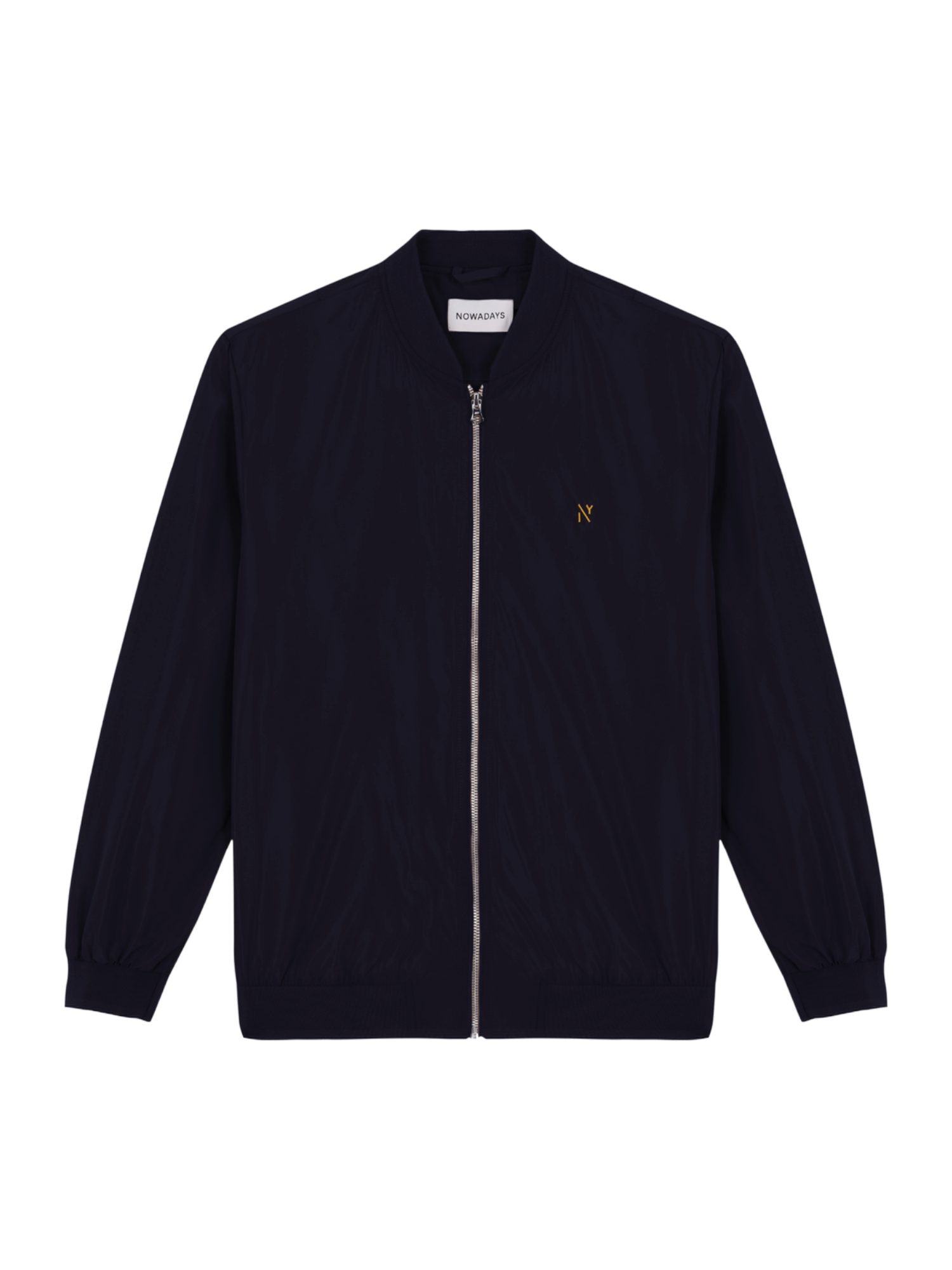 NOWADAYS Outdoorjacke blau,Outdoor,Polyester,Unifarben,Rundhals,Lang,Regular Fit