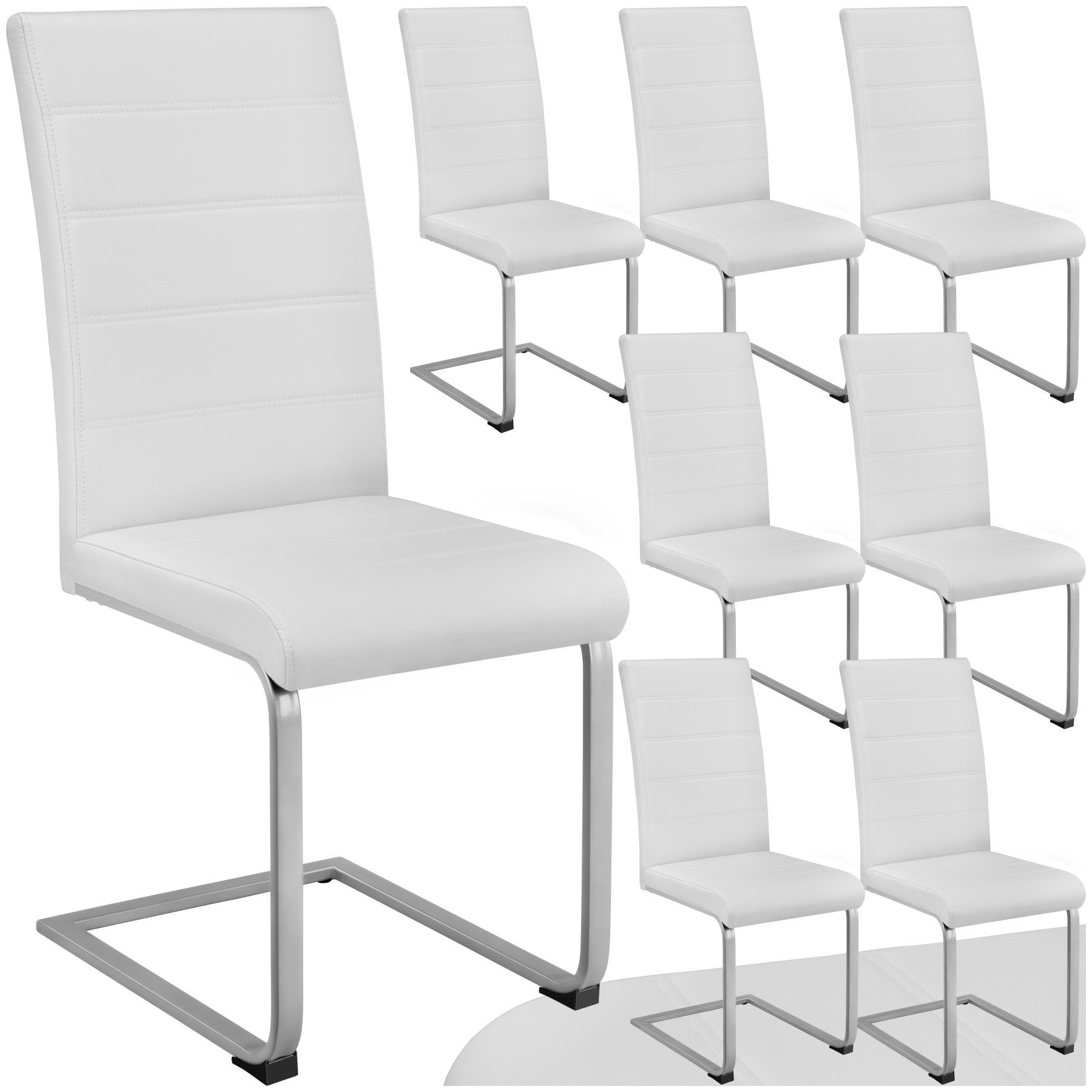 tectake Esszimmerstuhl Set Schwingstuhl (Set, 8 günstig online kaufen