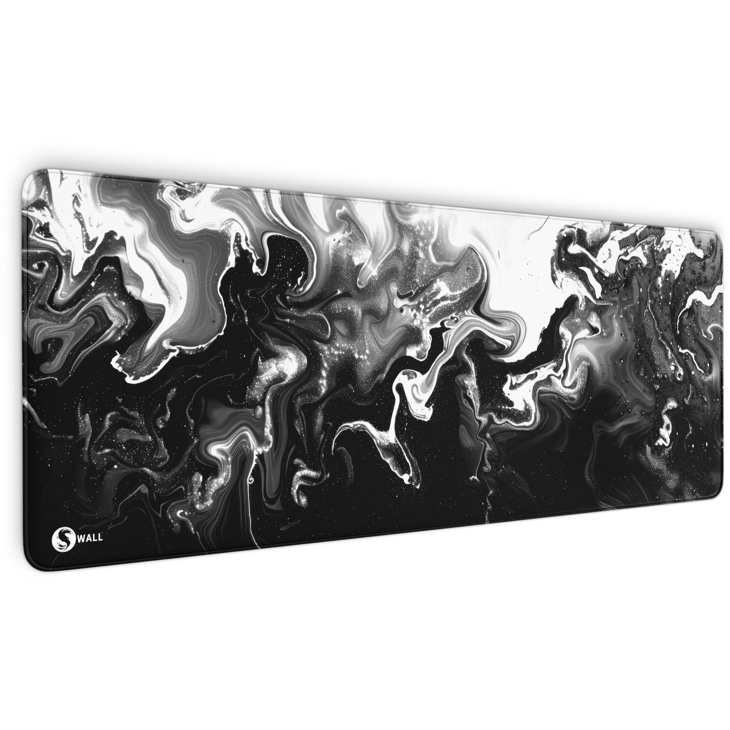 Sunnywall Gaming Mauspad Speed Mousepad XXL Premium 4 mm Liquid Modern Radiant (Farbwahl) (inkl. Wallpaper), 80x30, 90x40 cm, rutschfest, vernähte Ränder, Tischunterlage