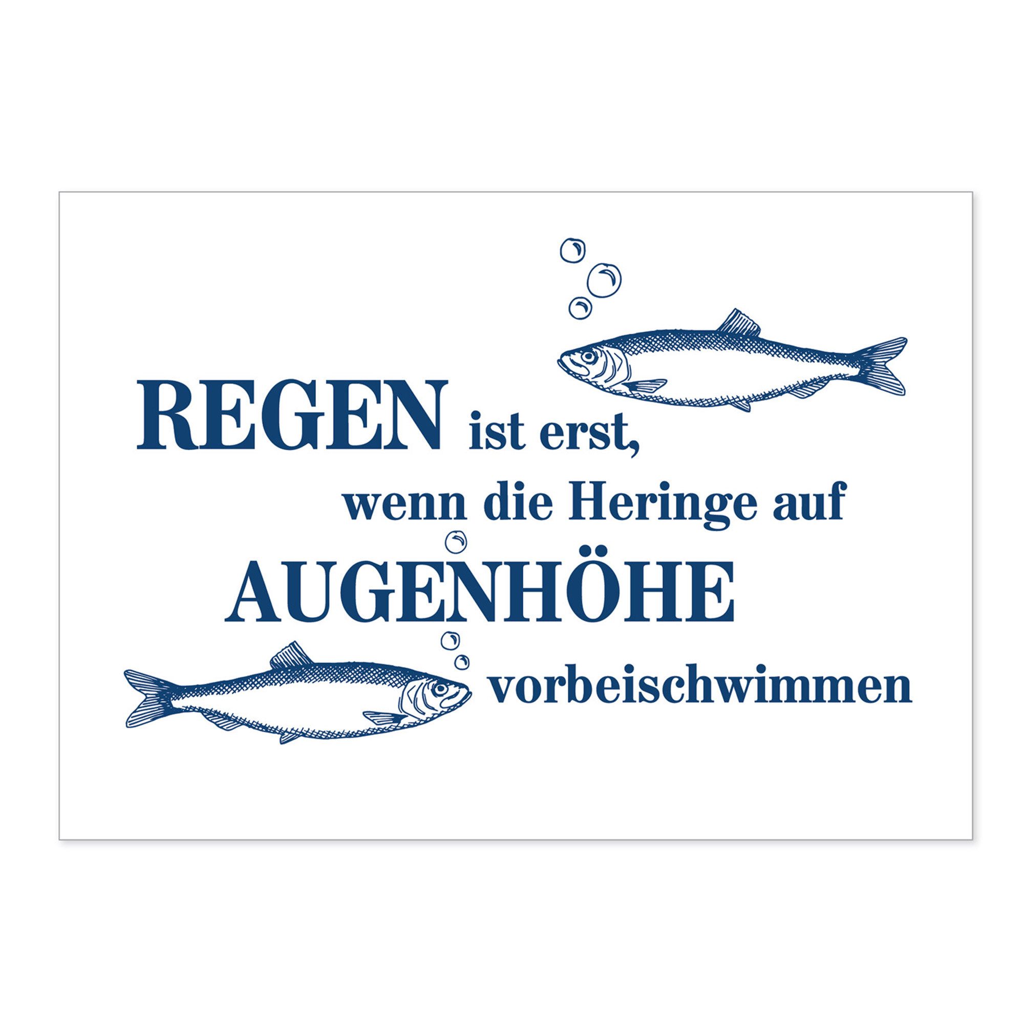 Postkarte Postkarte Regen ist ...