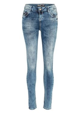 Cipo & Baxx Slim-fit-Jeans in verwaschener Optik in Skinny Fit
