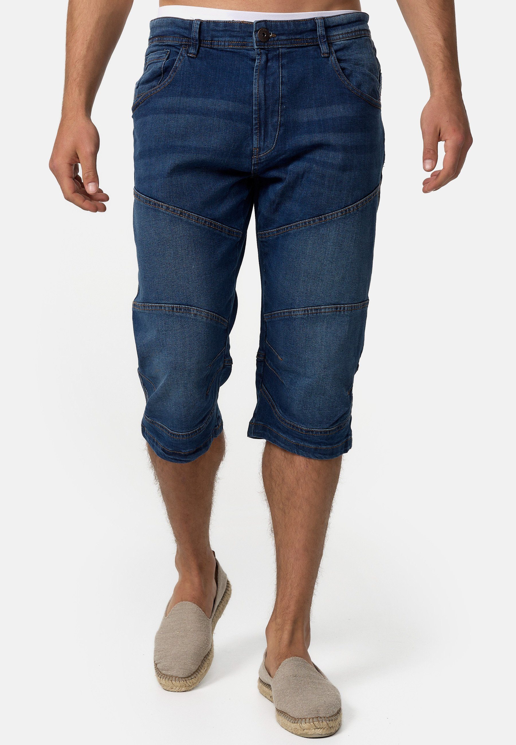 Indicode 3/4-Jeans Herren Fortune Herrenshorts Jeansshorts Shorts 3/4 Jeans günstig online kaufen