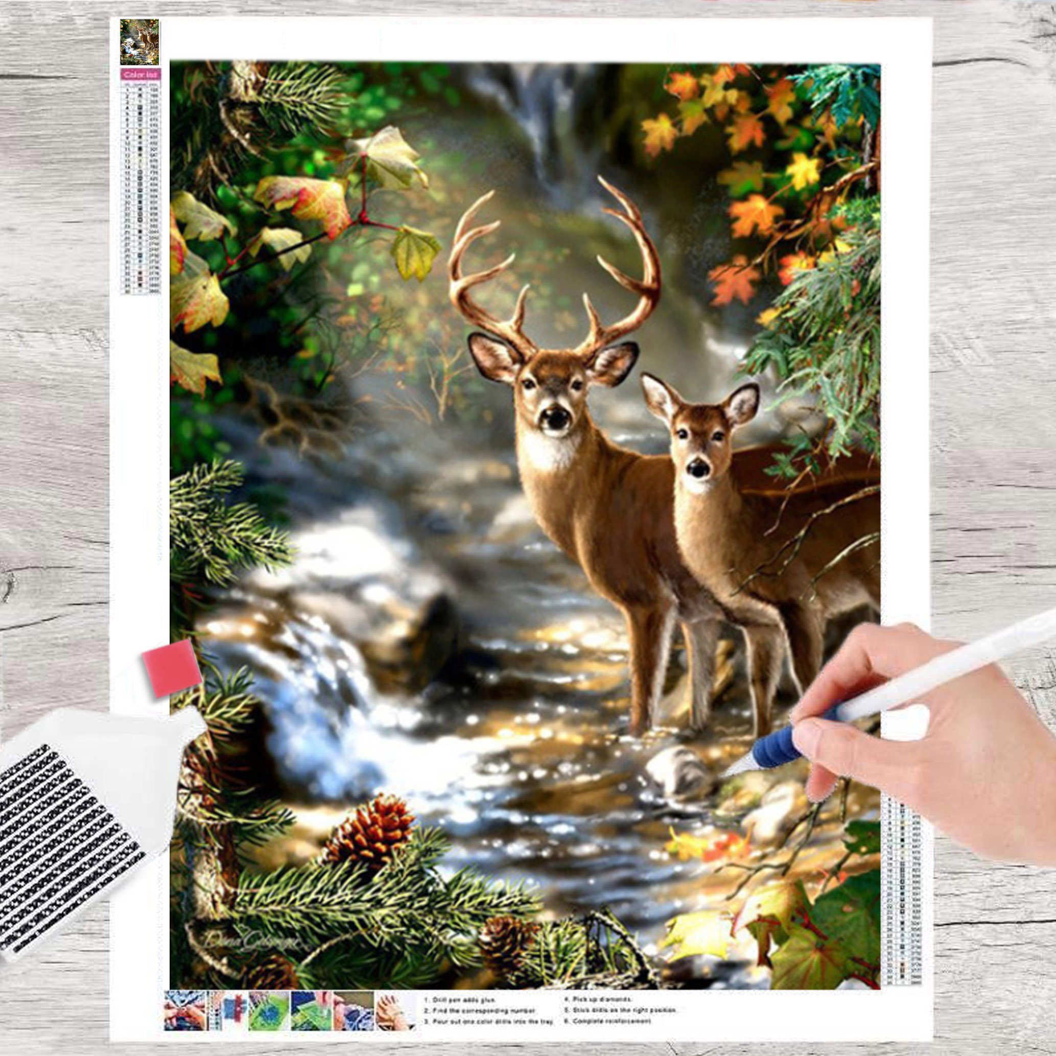 Kreativset GOLDEN Diamond Painting zubehör bilder Weihnachten