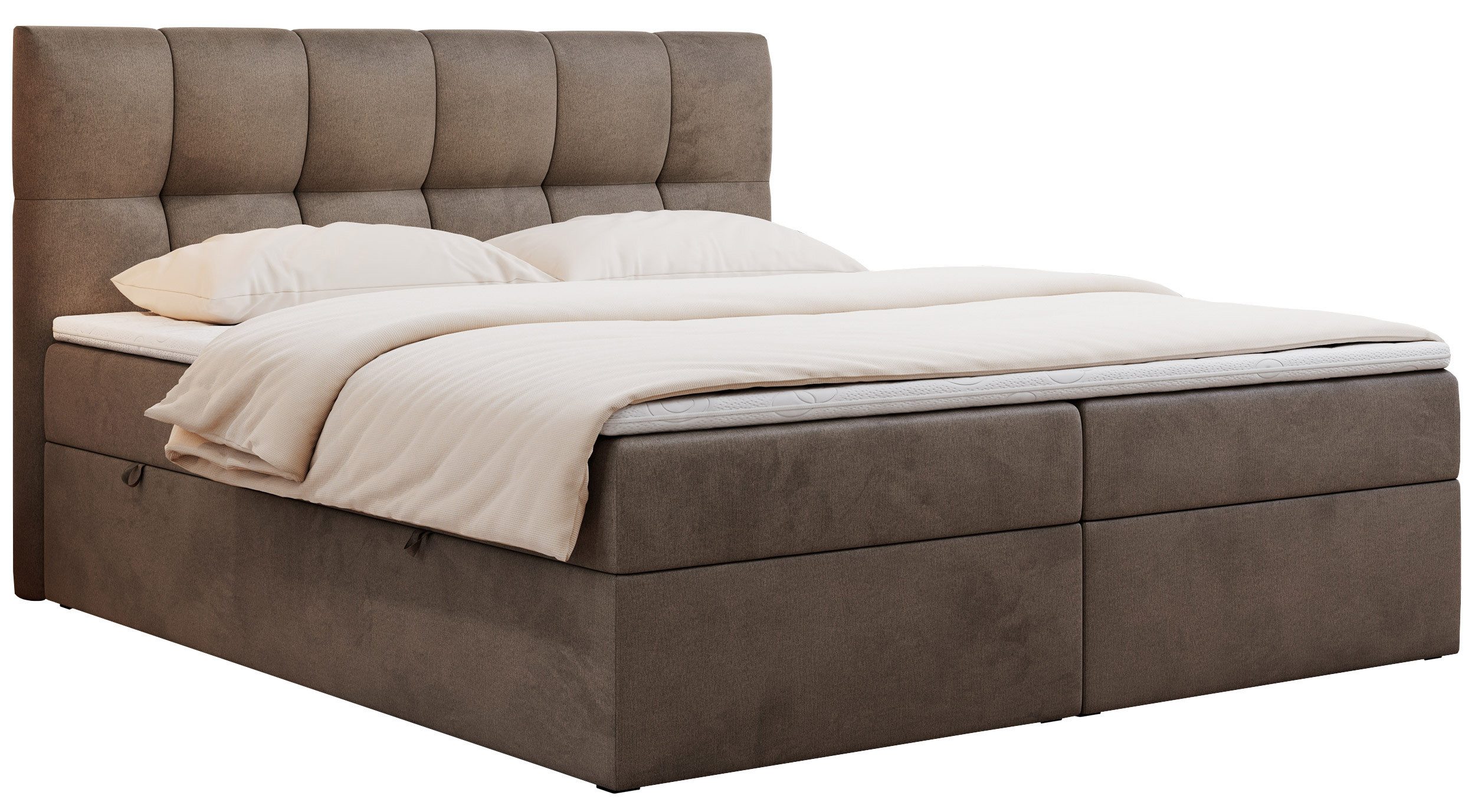 MKS MÖBEL Boxspringbett Rico (Set, Packung, T30-Schaum, Polsterbett, 7 Härt günstig online kaufen