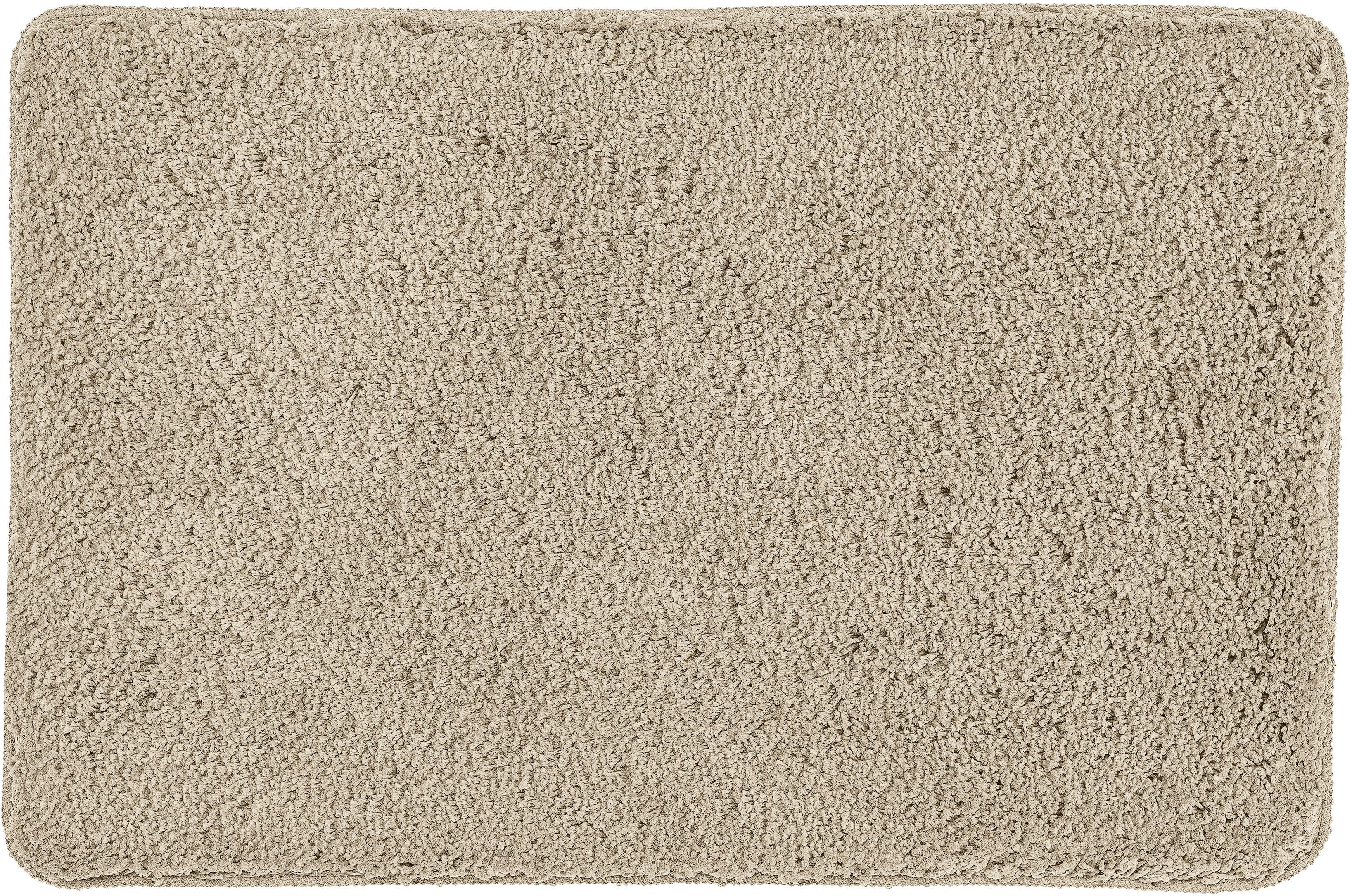 Kleine Wolke Badematte »Scott«, Badvorleger, Badezimmer Teppich, Höhe 12 mm, rutschhemmend beschichtet, fußbodenheizungsgeeignet, Polyester, rechteckig, Badteppich, Uni Farben, weich & kuschelig