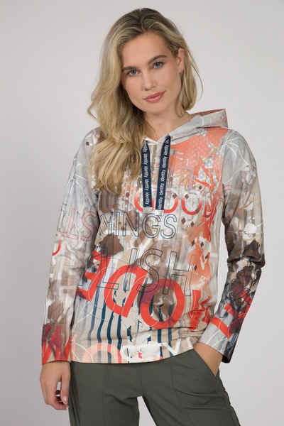 Gina Laura Sweatshirt Hoodie Identity Sweater Allover Print Kapuze