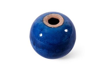 Teramico Dekokugel Gartenkugeln Rosenkugeln Keramik 4er Set Blau, 100% Frostfest
