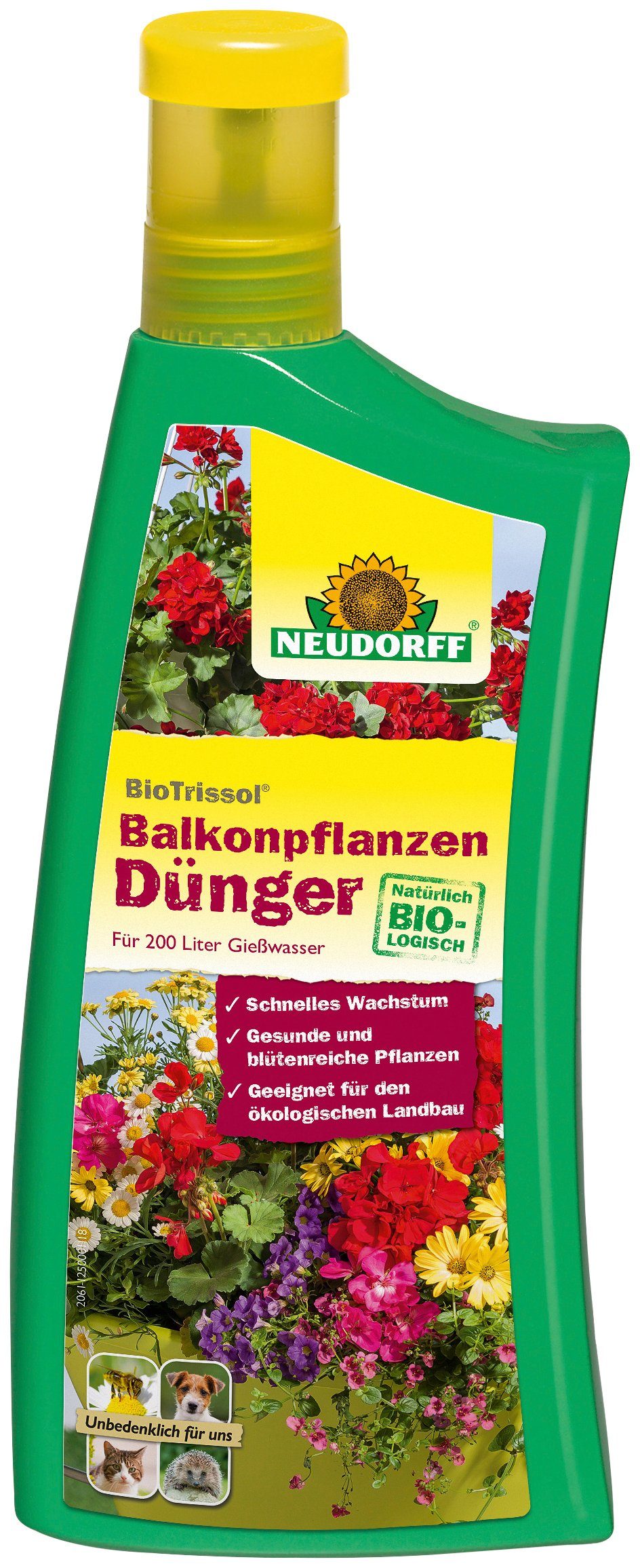 Neudorff Blumendünger Bio Trissol Balkonpflanzen, Flüssigdünger, für