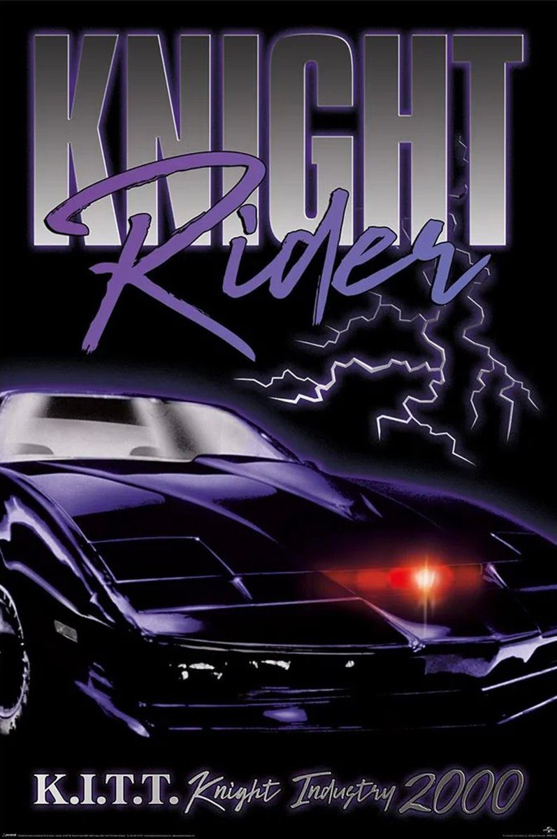 PYRAMID Poster Knight Rider Poster Kitt Knight Industry 2000 61 x 91,5 cm