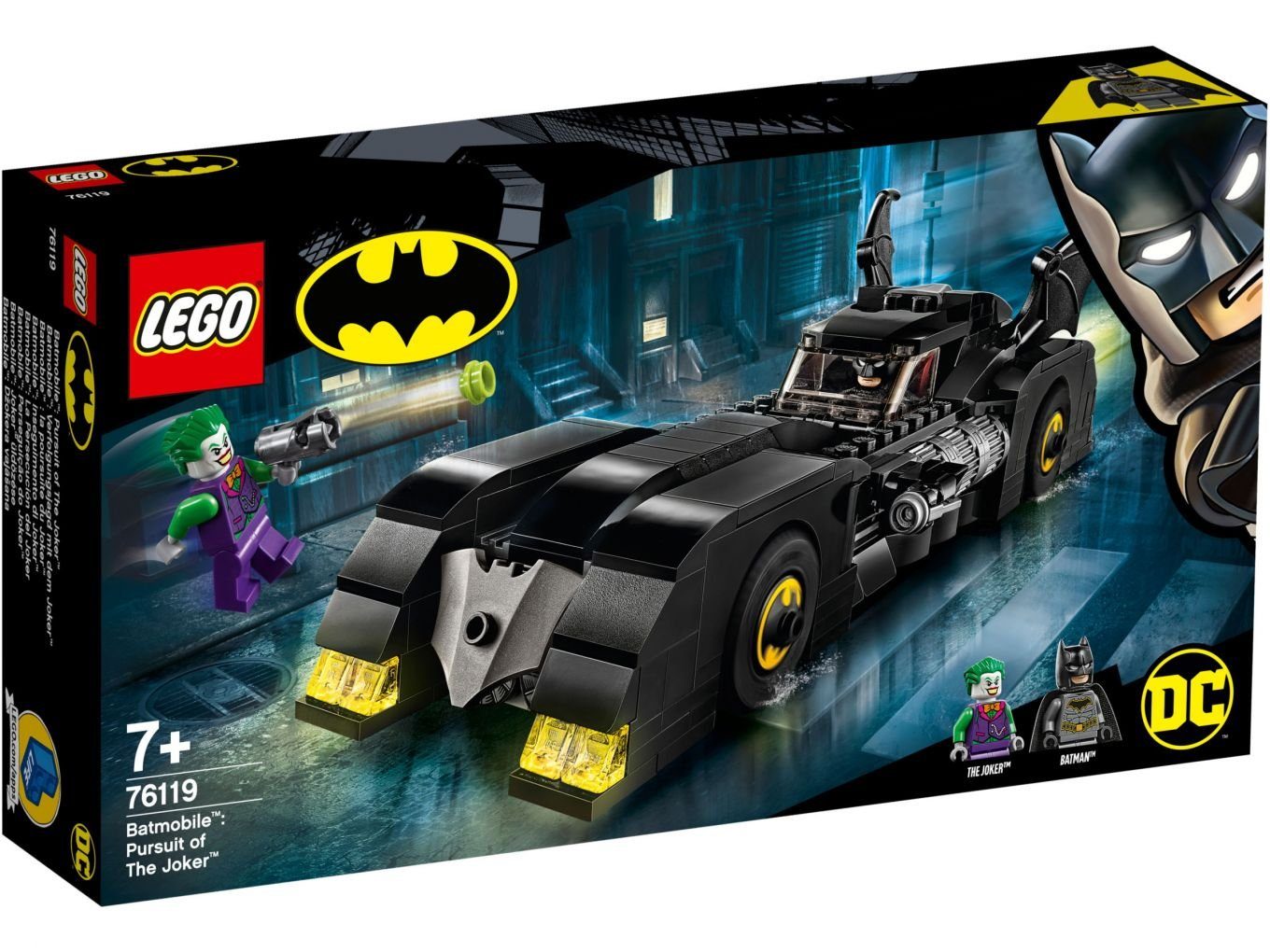 LEGO® Konstruktionsspielsteine LEGO® DC Super Heroes - Batmobile™: Verfolgungsjag, (Set, 342 St)