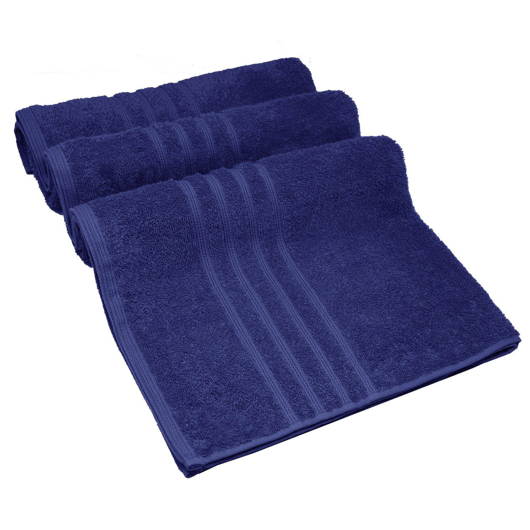 - Handtuch blau Capri 2x London, 4-tlg), - Set 70x140 50x100 Badetuch Handtuch (Set, Lashuma Marine Stück Frottee Frottee, 2