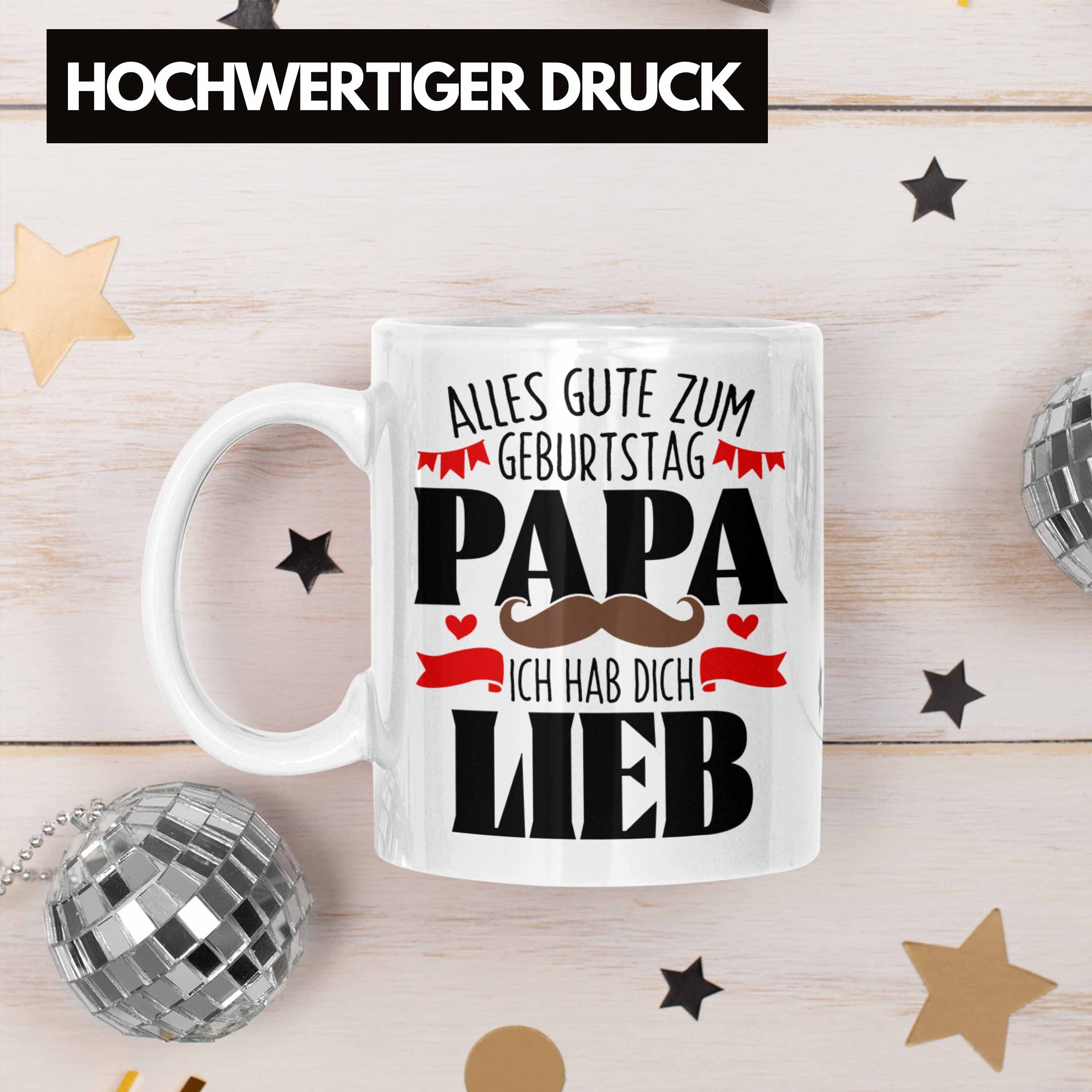 Trendation Tasse Papa Geburtstag Ge - Geschenk Trendation Dich Weiss Vater Tasse Ich Lieb Hab