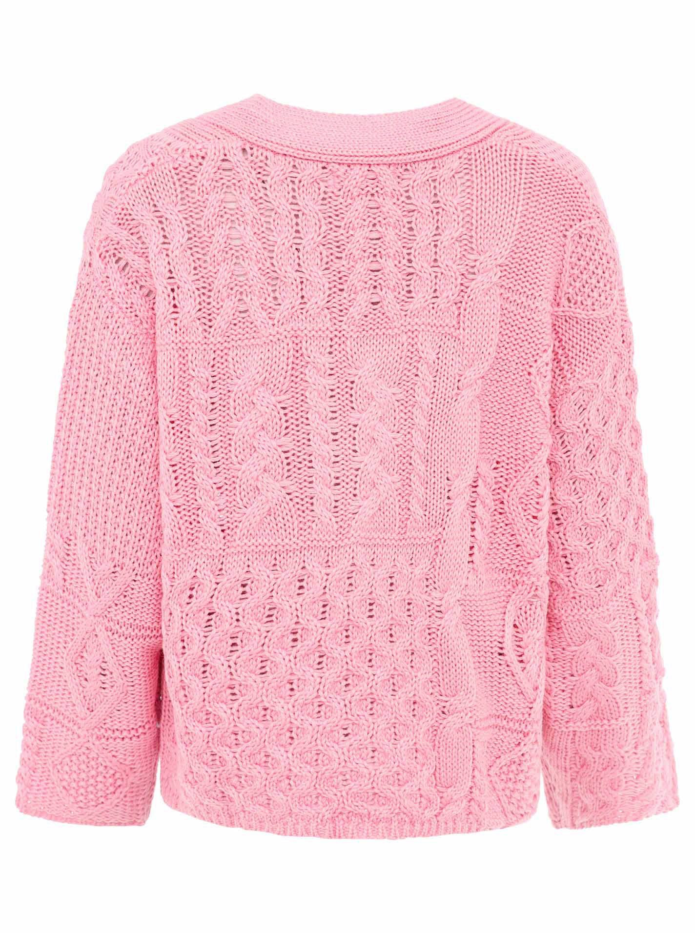 Zwillingsherz Cardigan "Zopfstrick" "Zopfstrick" mit Knopfleiste günstig online kaufen