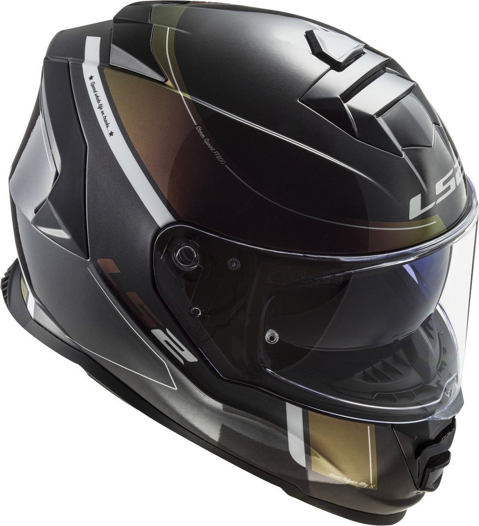LS2 Motorradhelm FF800 Storm Velvet Helm, vorbereitet für Kommunikationssystem,integriertes Sonnenvisier
