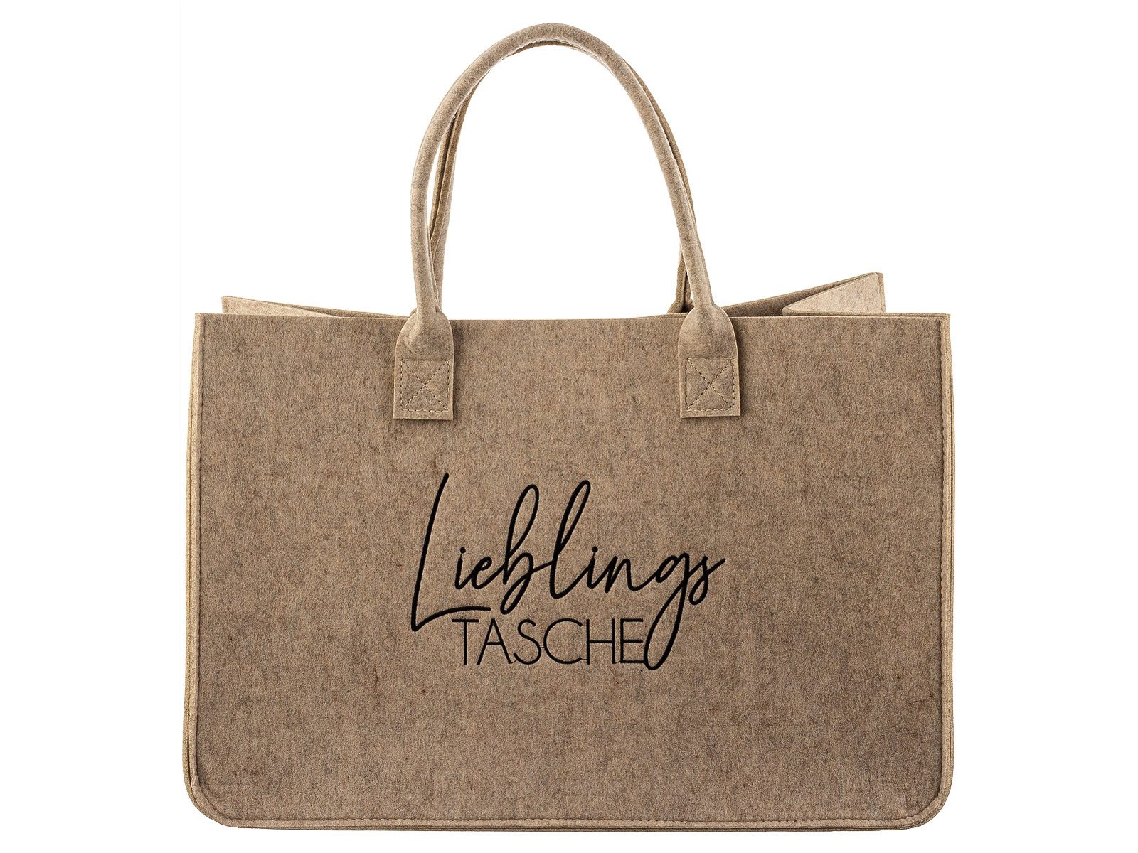 NOOR LIVING Shopper Filztasche Shopper 32128 "Lieblingstasche" Schriftzug (1-tlg)