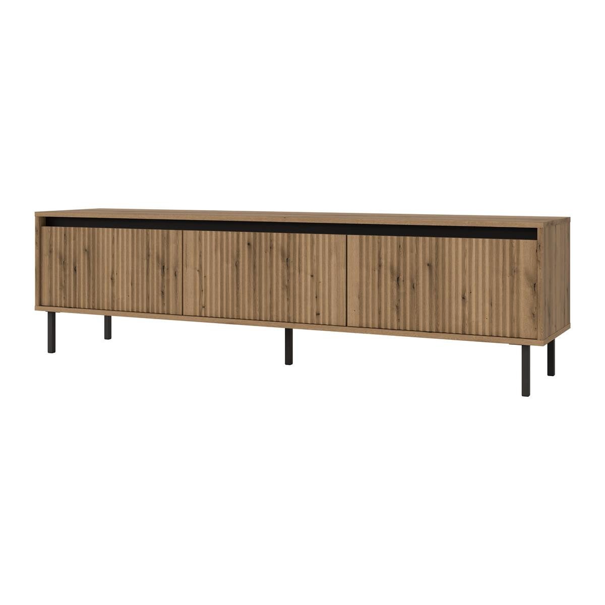 TV-Schrank mit 3 Türen, Lowboard modern, Elegant design, TV-Tisch