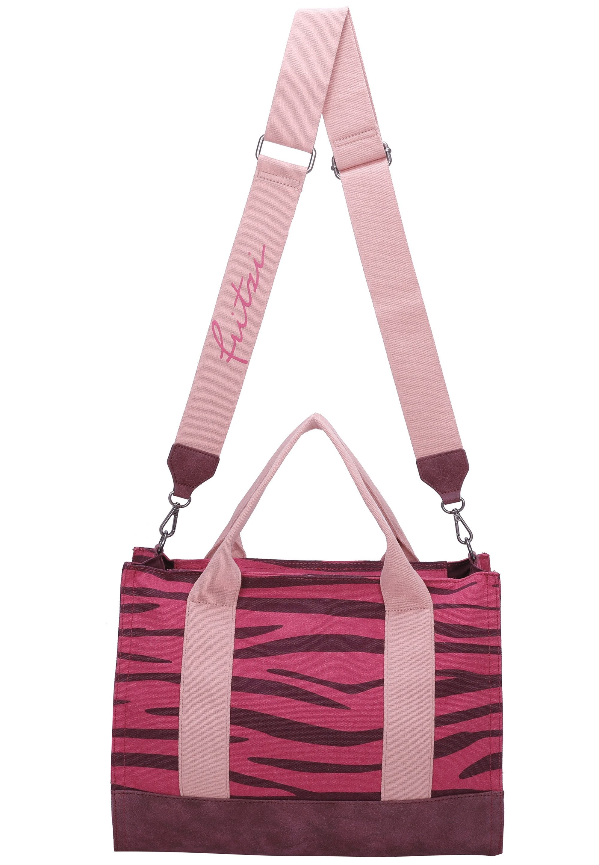 Fritzi aus Preußen Henkeltasche Canvas Tote Bag, mit verstell- und abnehmbarem Schulter-Riemen