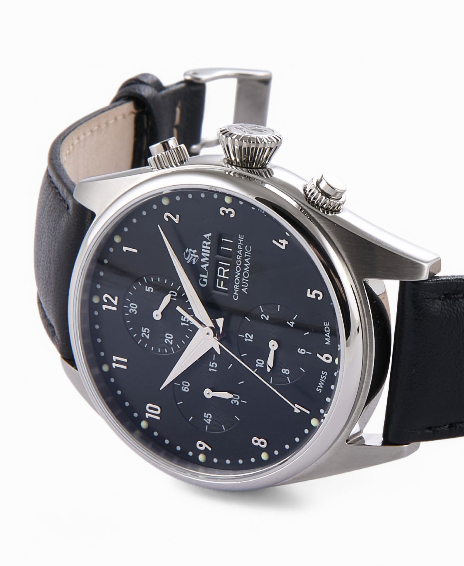GLAMIRA Luxusuhr GLAMIRA Tireon Automatikuhr Schwarz, (1-tlg), Automatik