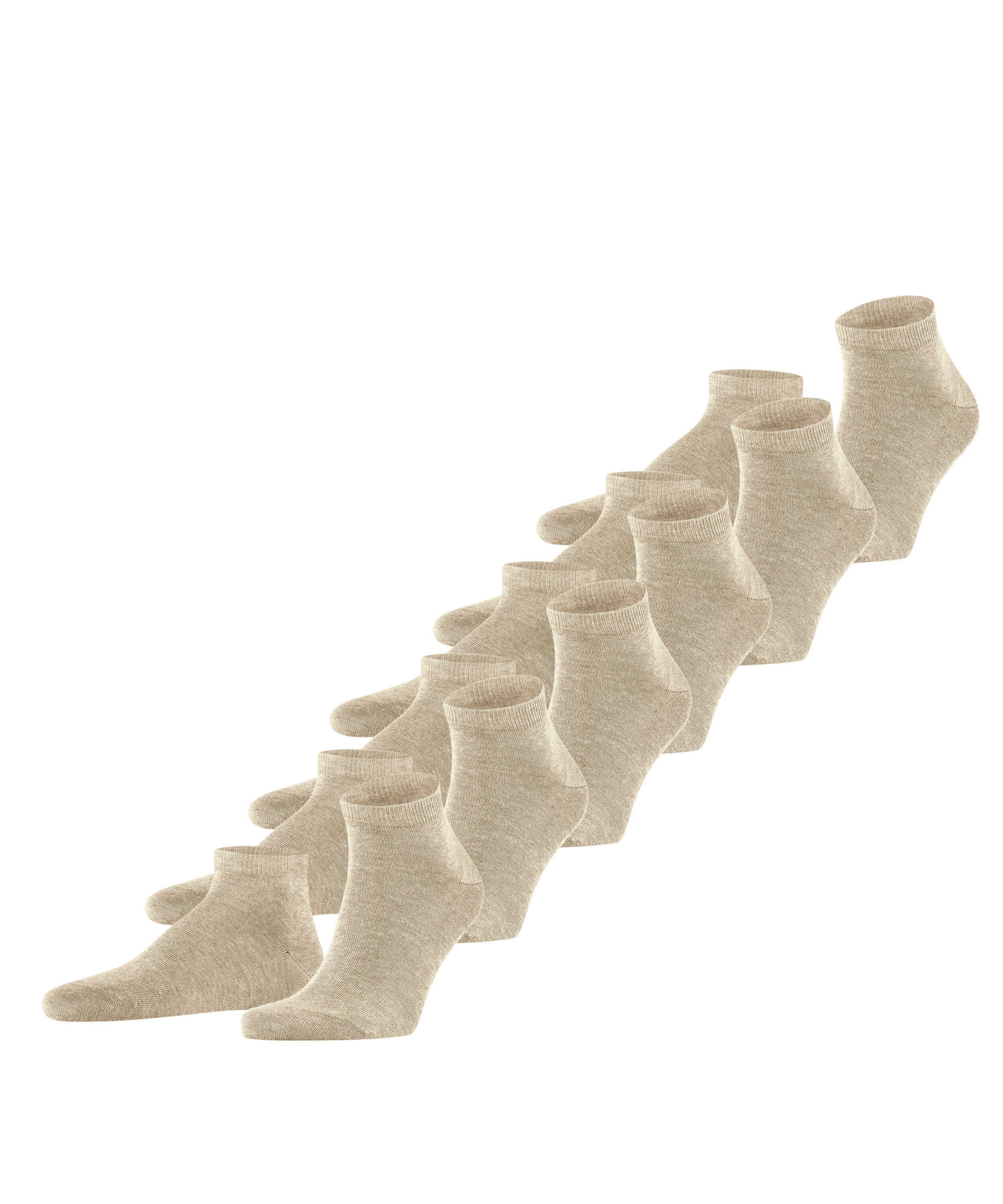 FALKE Sneakersocken Happy 6-Pack (6-Paar) Set aus 6 Paar Baumwollsneakern sand mel. (4650)