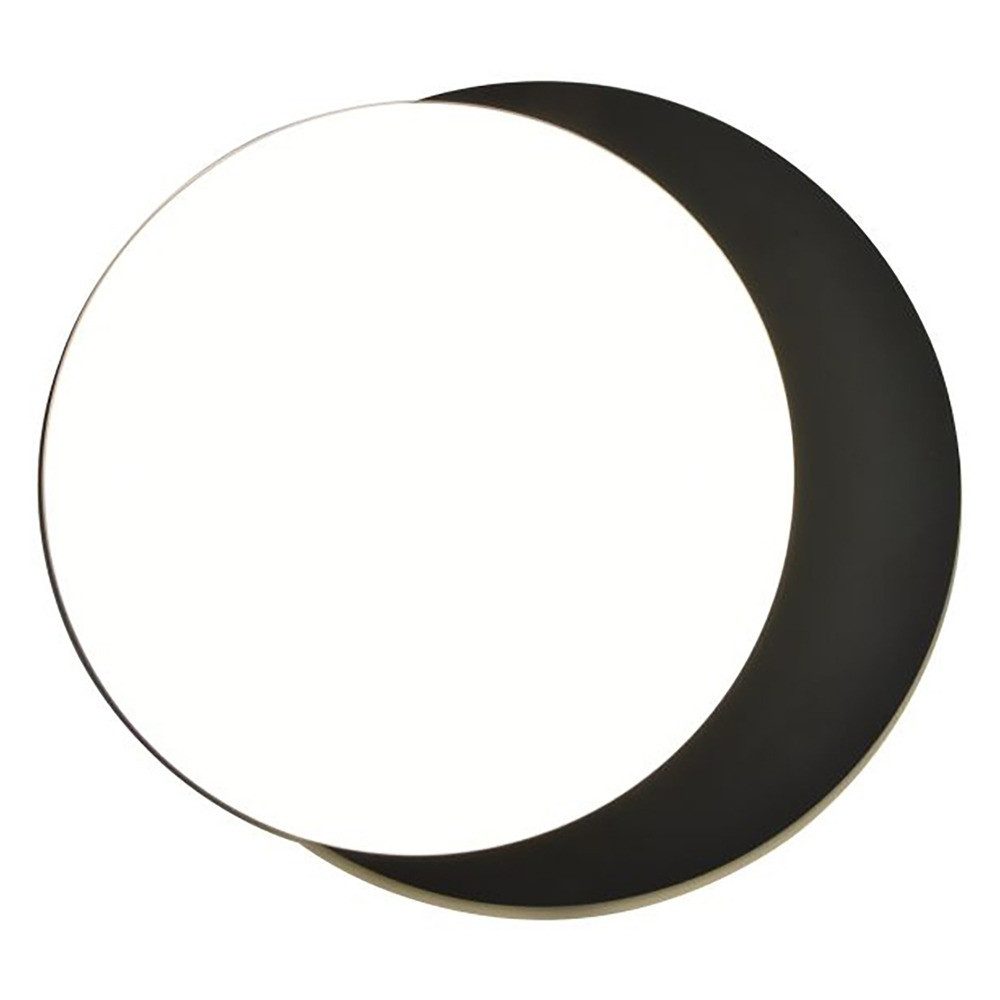 LUTEC LED Außen-Wandleuchte, LED-Leuchtmittel fest verbaut, Farbwechsel, Neutralweiß, Warmweiß, LED Wandleuchte Aluminium Schwarz CCT IP54 Außenleuchte D 30 cm
