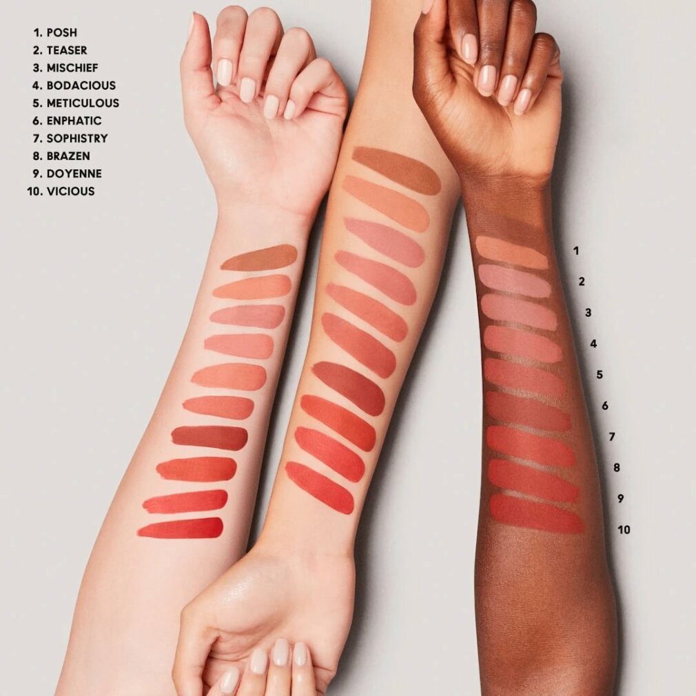 MAC Lipgloss Locked Kiss Tinte Brazen 4ml