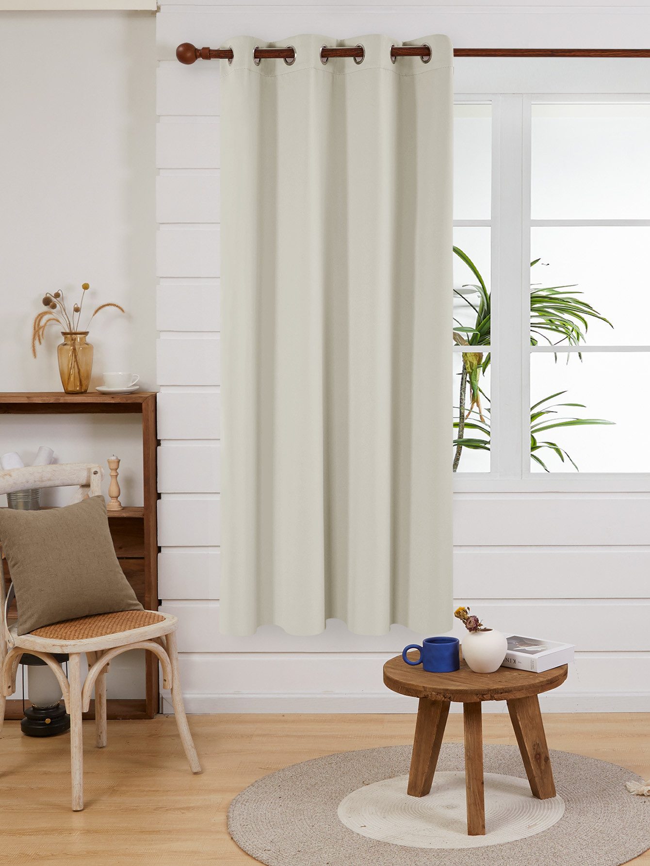 Deconovo Verdunkelungsvorhang Blickdichter Vorhang mit Ösen Gardinen Wohnzi günstig online kaufen