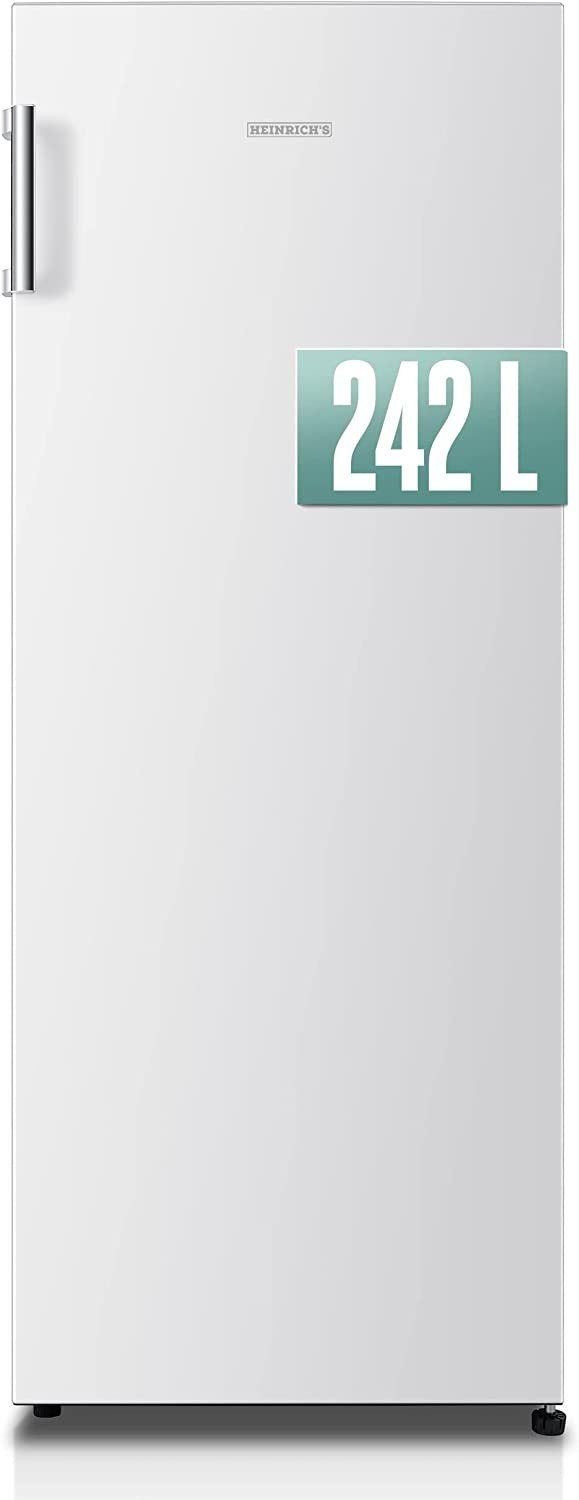 Heinrich´s Kühlschrank Liter, 143.4 No-Frost 55 breit, freistehender Vollraumkühlschrank HVK 3096, Funktion hoch, Kühlschrank, 242 cm cm