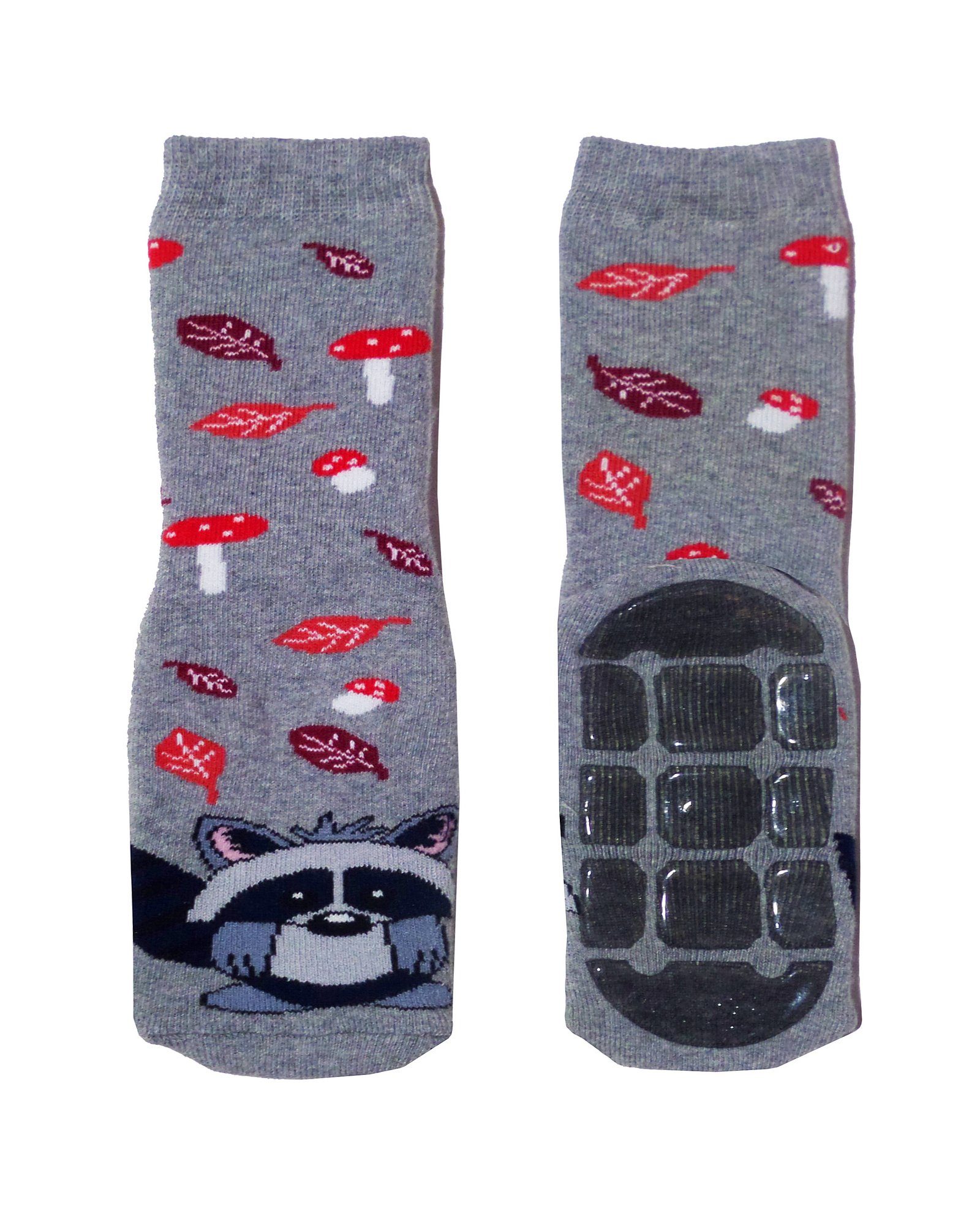 ABS-Socken Kinder ABS-Socken Stoppersocken >>Waschbär<< aus Baumwolle