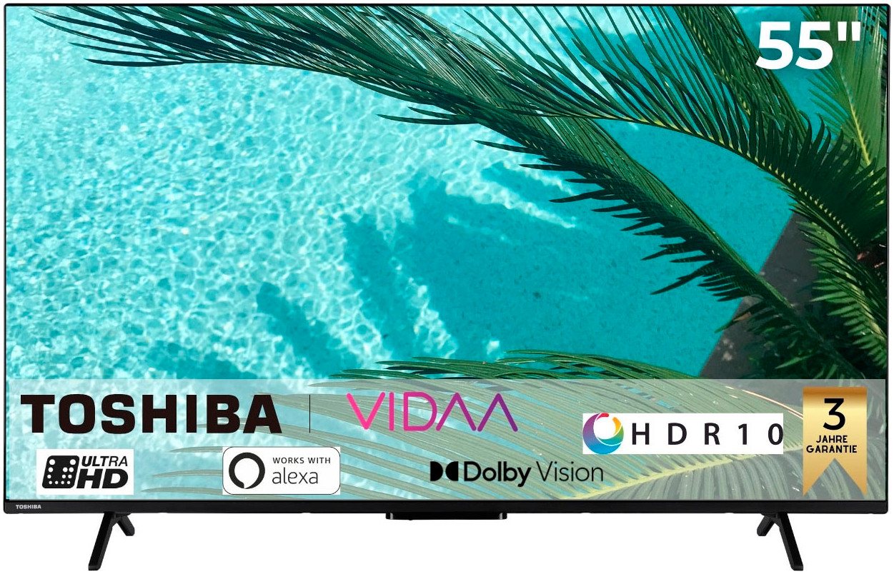 Toshiba 55UV2463DA LED-Fernseher (139 cm/55 Zoll, 4K Ultra HD, Smart-TV) schwarz ! RABATT: 40.77% Toshiba 55UV2463DA LED-Fernseher (139 cm/55 Zoll, 4K Ultra HD, Smart-TV) schwarz ! RABATT: 40.77%