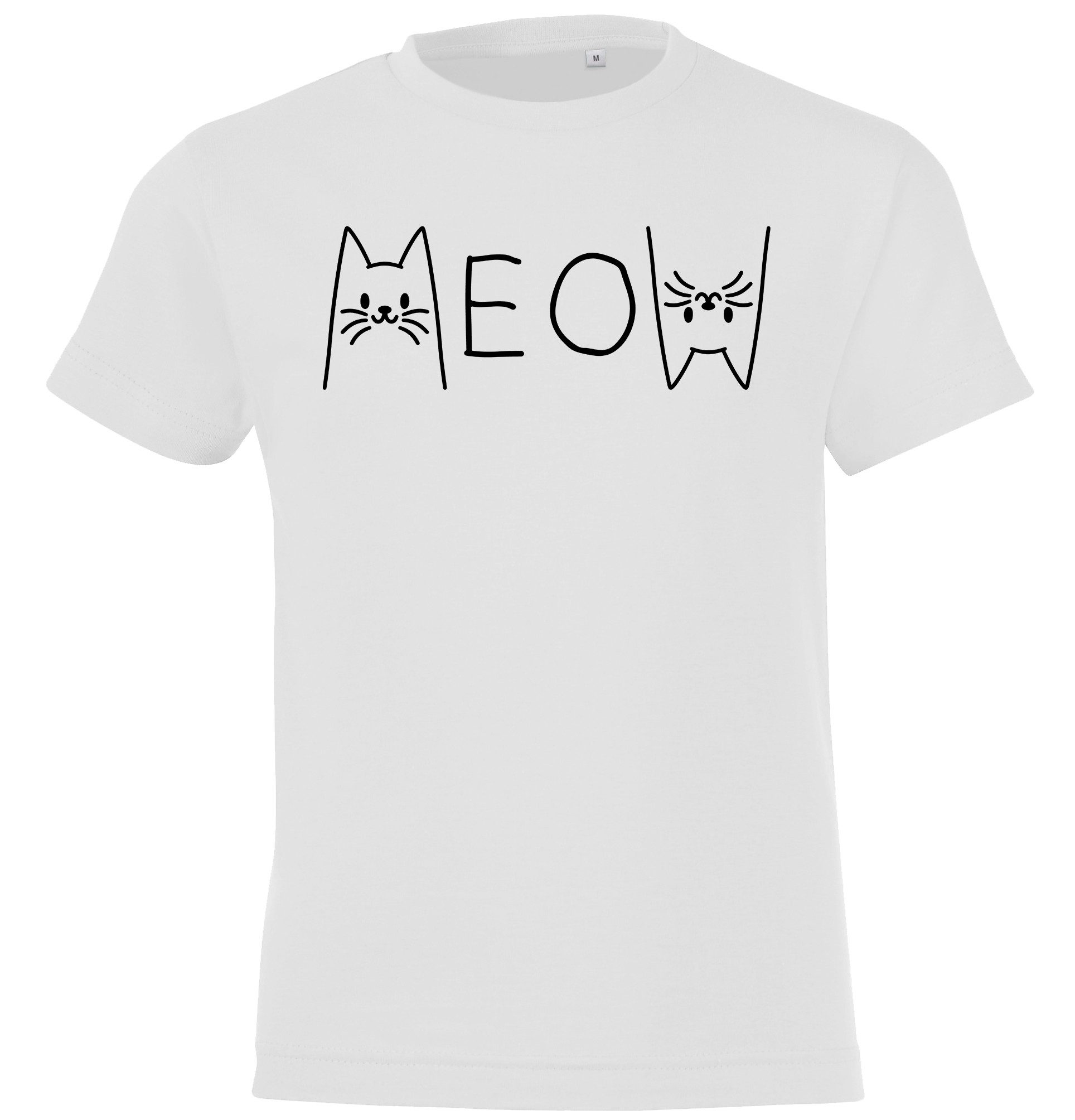 Print-Shirt MEOW Kinder T-Shirt