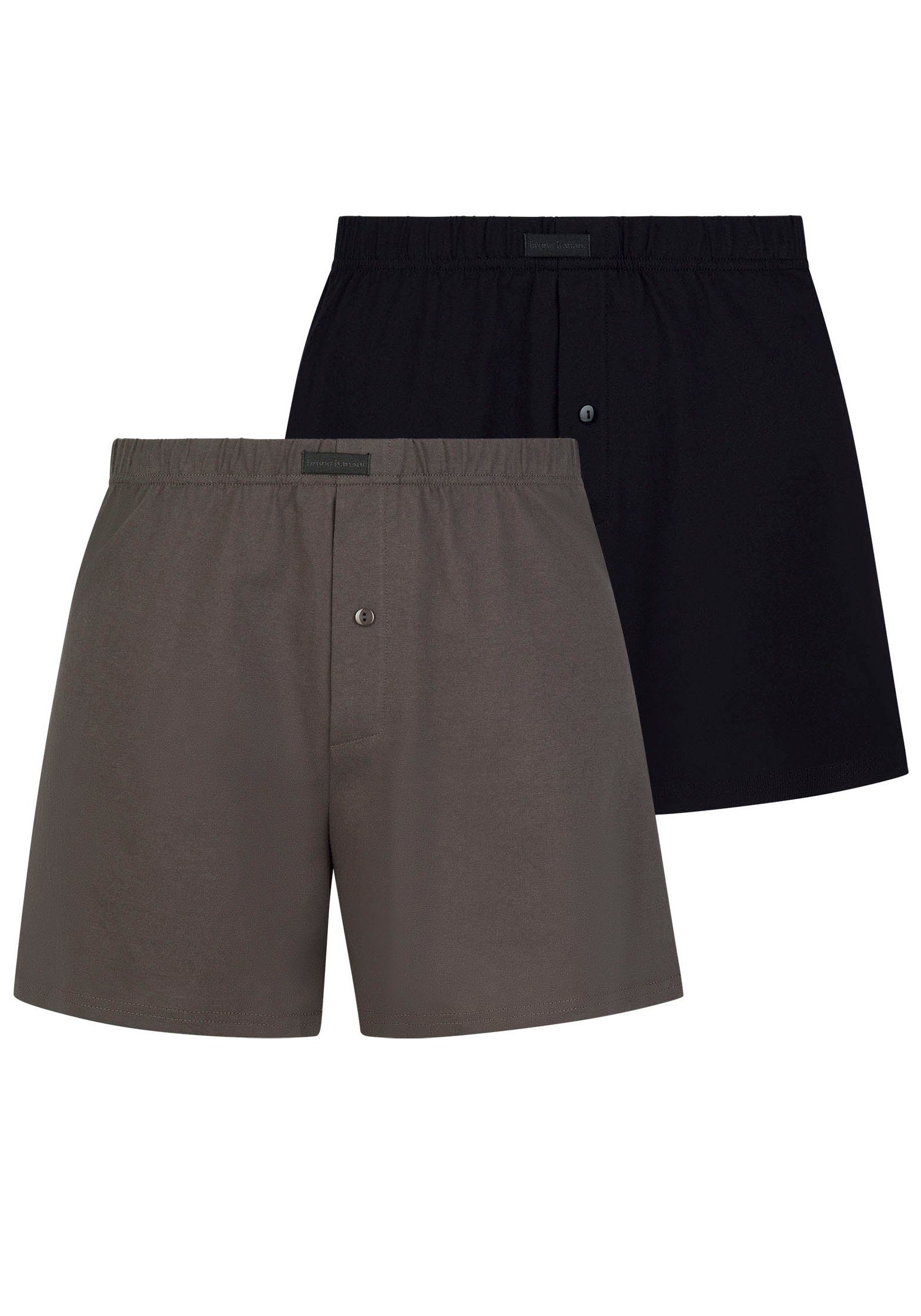 Bruno Banani Weiter Boxer Loose Fit (2er Pack) mit Knopfleiste günstig online kaufen