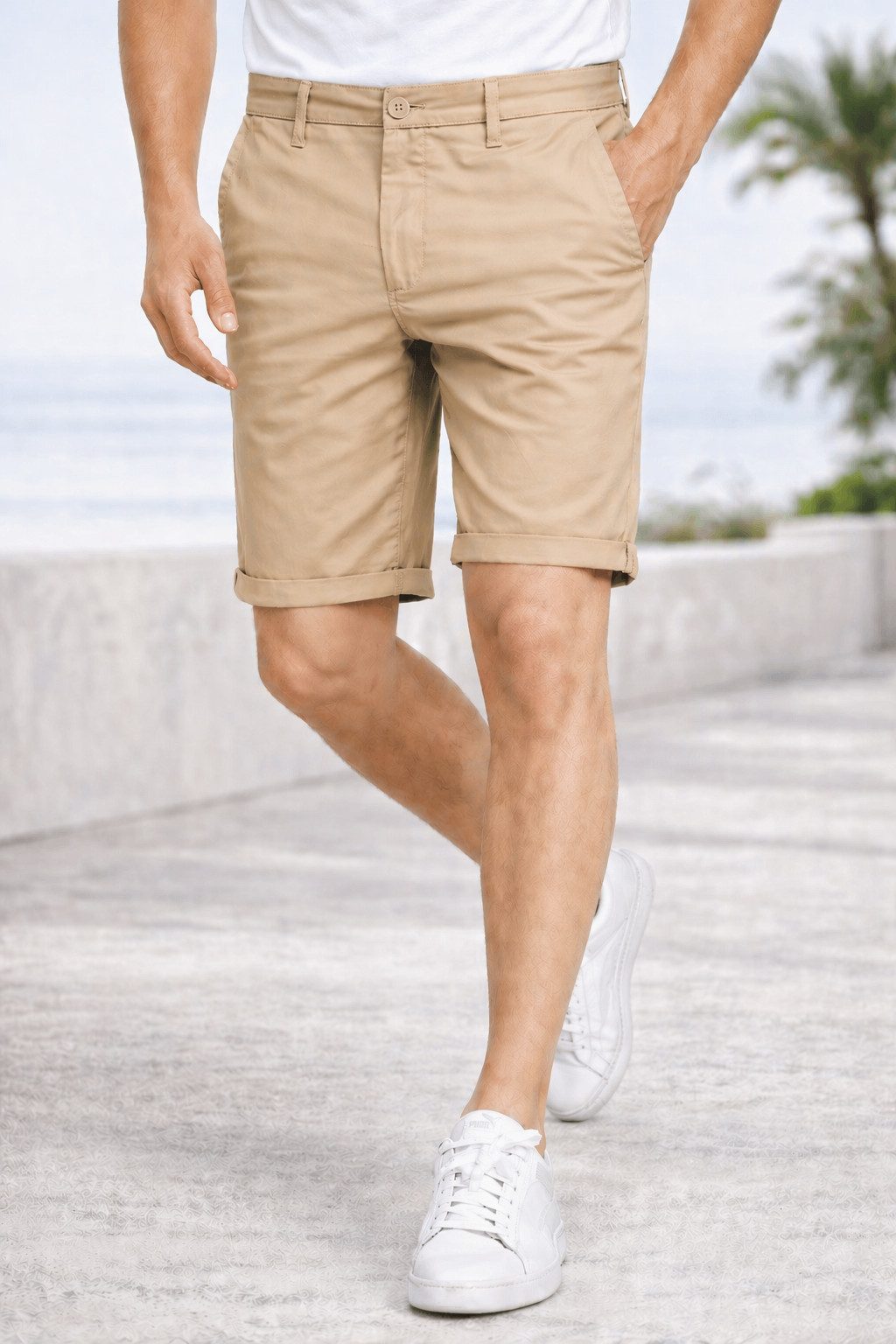 S&S Chinoshorts Herren Shorts Hosen Kurze Bermuda Baumwolle Shorts (1-tlg., Herren Chino Hosen) Herren Bermuda Chino Short mit Taschen