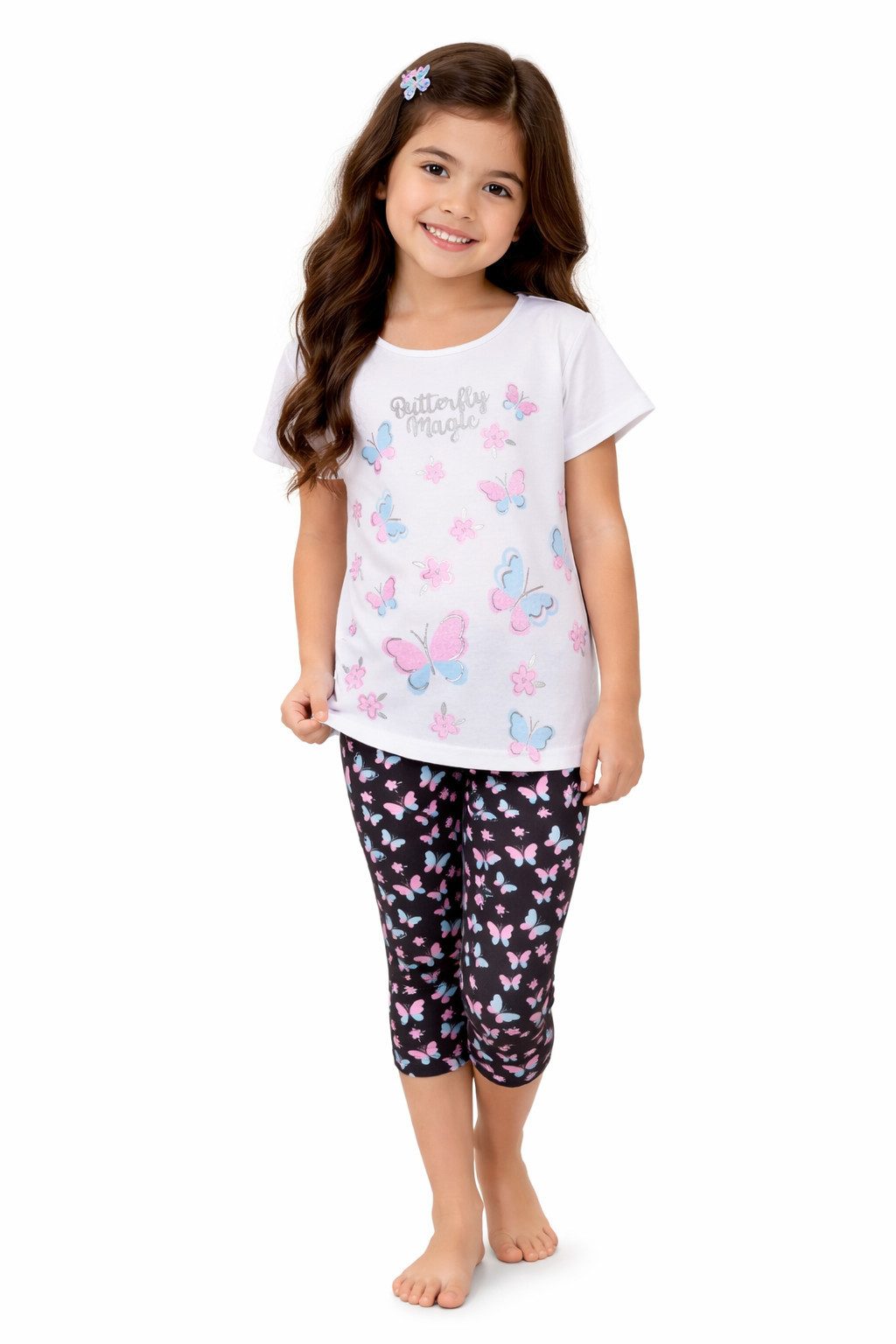 Hessis Shirt & Leggings Mädchen Sport- & Freizeitset, Shirt + Hose, MS25 (set, 2-tlg., Top & Leggins)