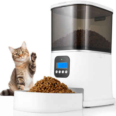 TLGREEN Katzen-Futterautomat Katzenfutter Automat, 6L utomatischer Futterspender Katze