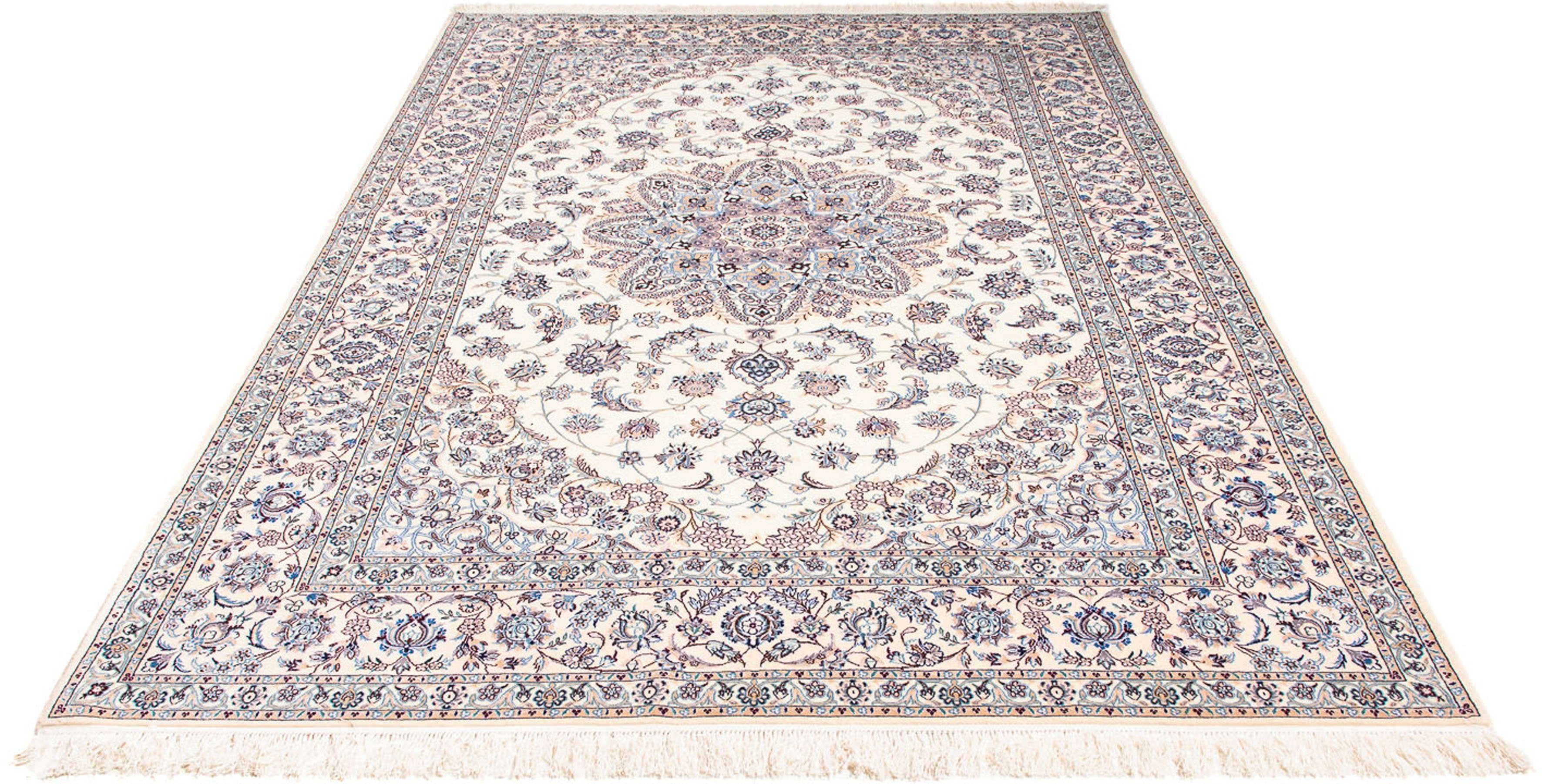 Orientteppich Perser - Nain - Premium - 269 x 174 cm - beige, morgenland, rechteckig, Höhe: 6 mm, Wohnzimmer, Handgeknüpft, Einzelstück mit Zertifikat