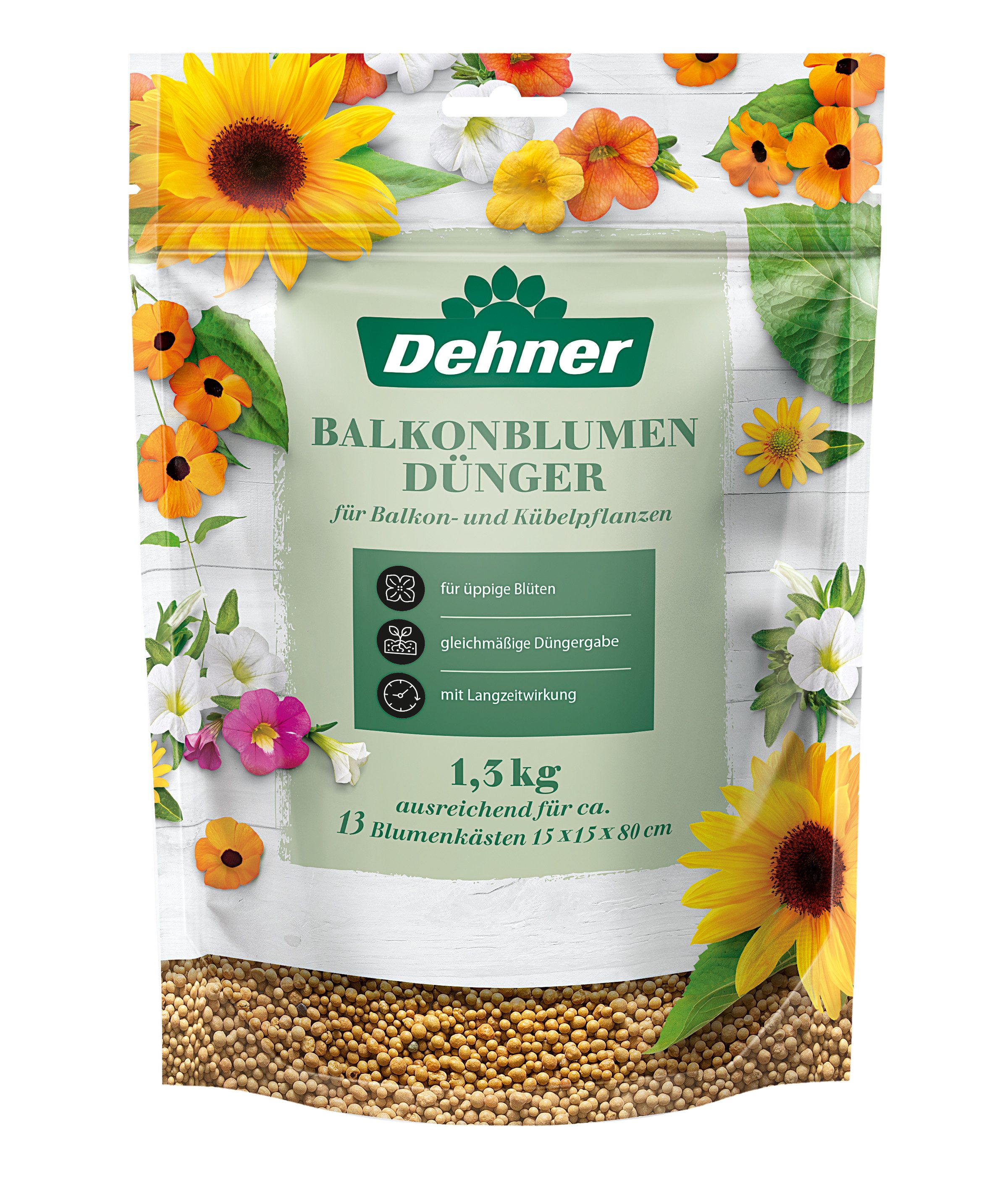 Dehner Blumendünger Balkonpflanzendünger, hochwertiger NPKDünger, für
