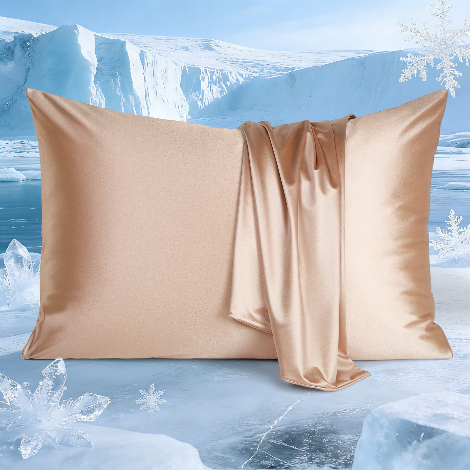 Elegear Kissenbezug Kühlender Kissenbezug 40x80/50x80cm kopfkissenbezug Q-Max>0,5, (2 Stück), Kissenbezüge mit Arc-Chill 3.0 Technologie, Maschinenwaschbar