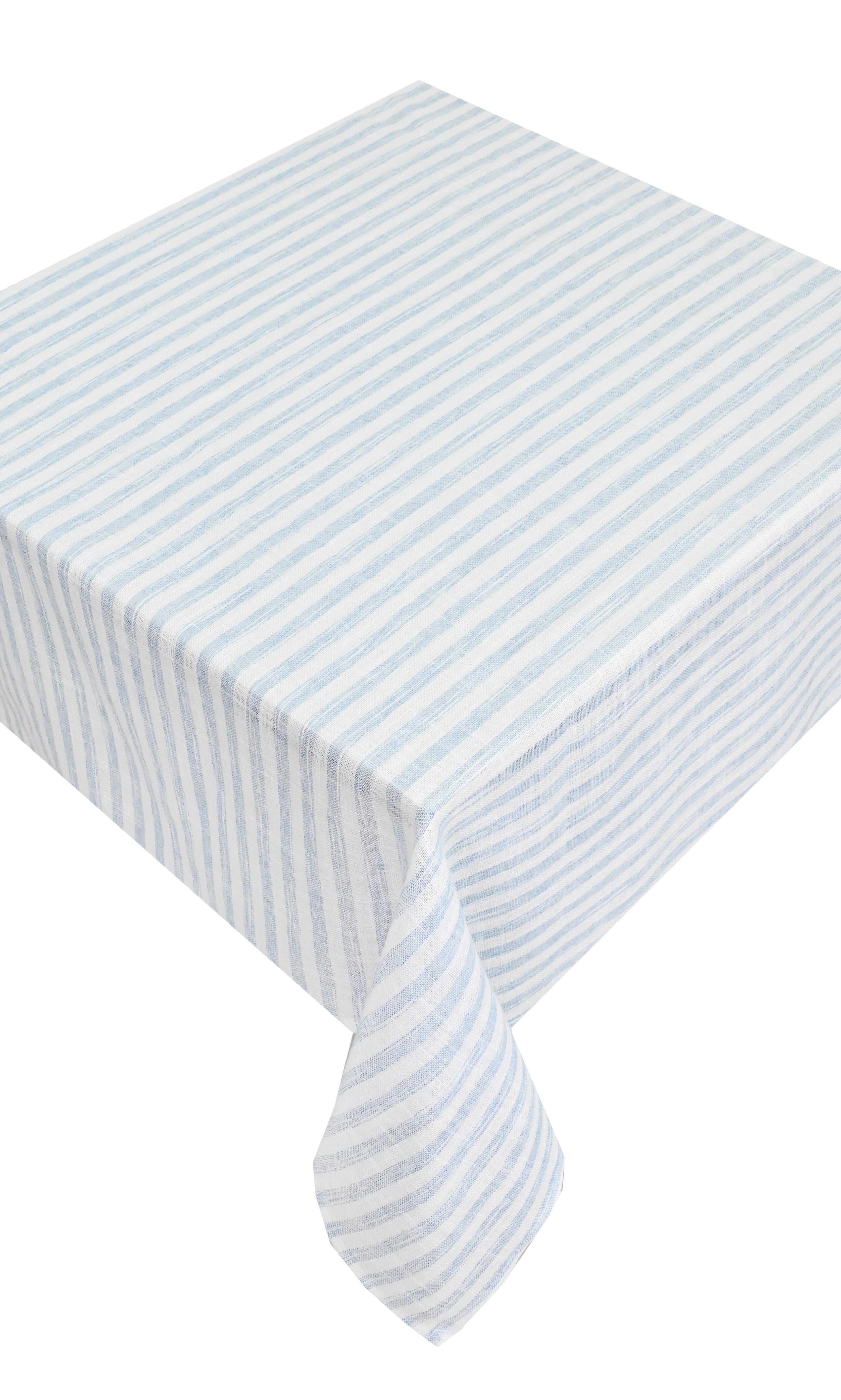 OTTO home Tischdecke Marric 1 Stück, halbtransparent, Dekoration, (Packung 1-tlg), halbtransparente Tischdecke, Leinenoptik mit Streifen – Bild 2 von 4
