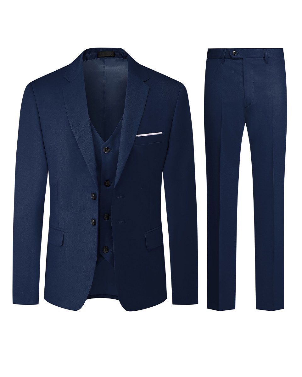 Allthemen Anzug (3 tlg) Herren Slim Fit Hochzeitsanzug komplett eleganter A günstig online kaufen
