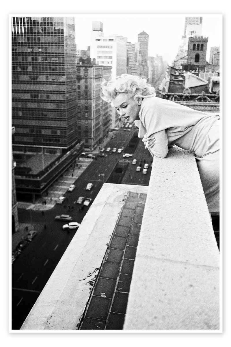 Posterlounge Poster Celebrity Collection, Marilyn Monroe in New York II, Wohnzimmer Fotografie