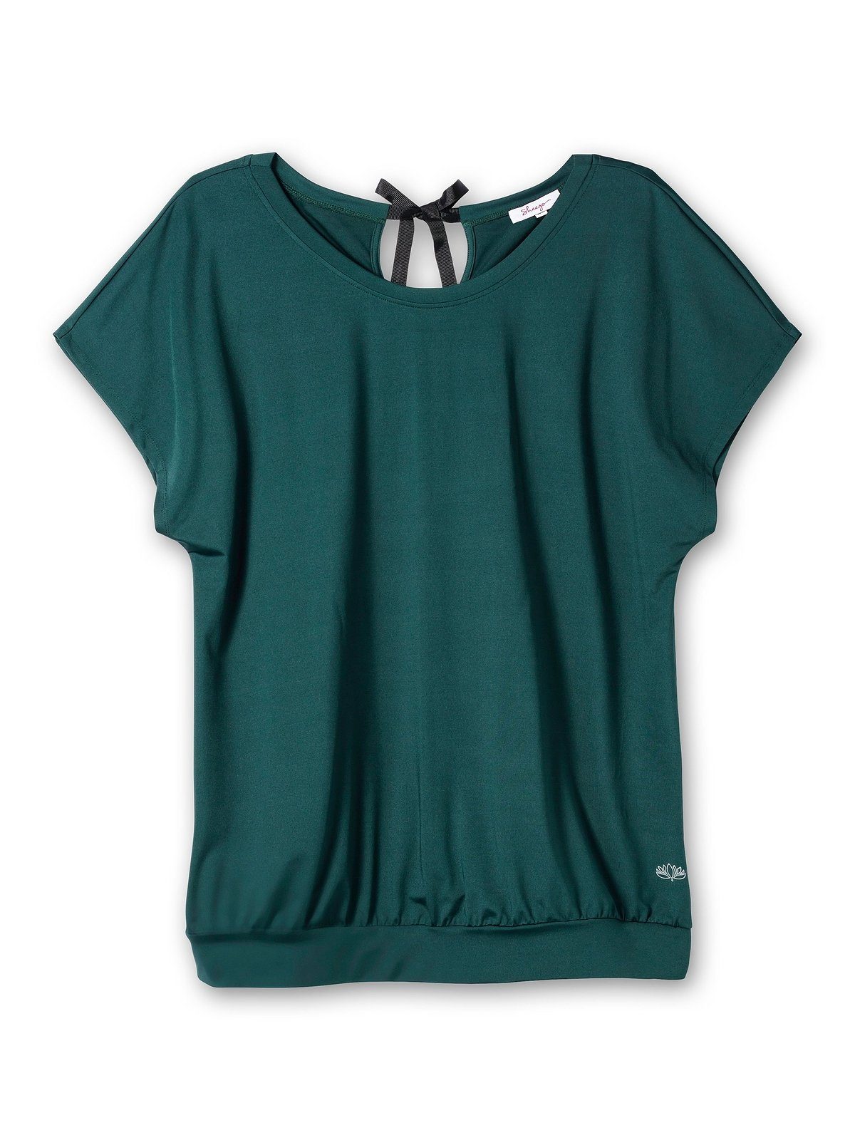 Sheego T-Shirt Größen tiefgrün aus Große Funktionsmaterial
