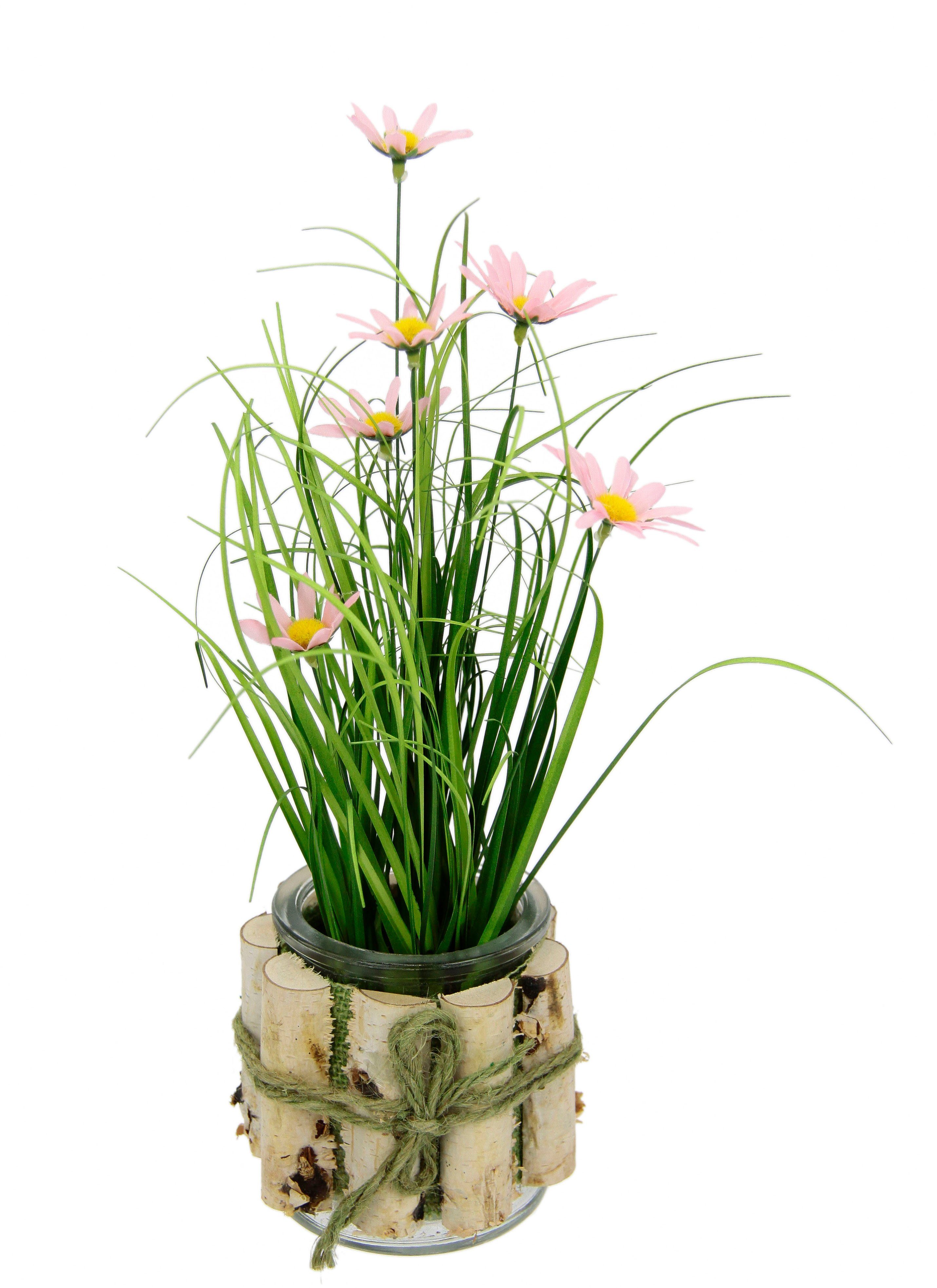 Kunstblume Margeriten im Gras Margeriten, I.GE.A., Höhe 33 cm, 3er Set