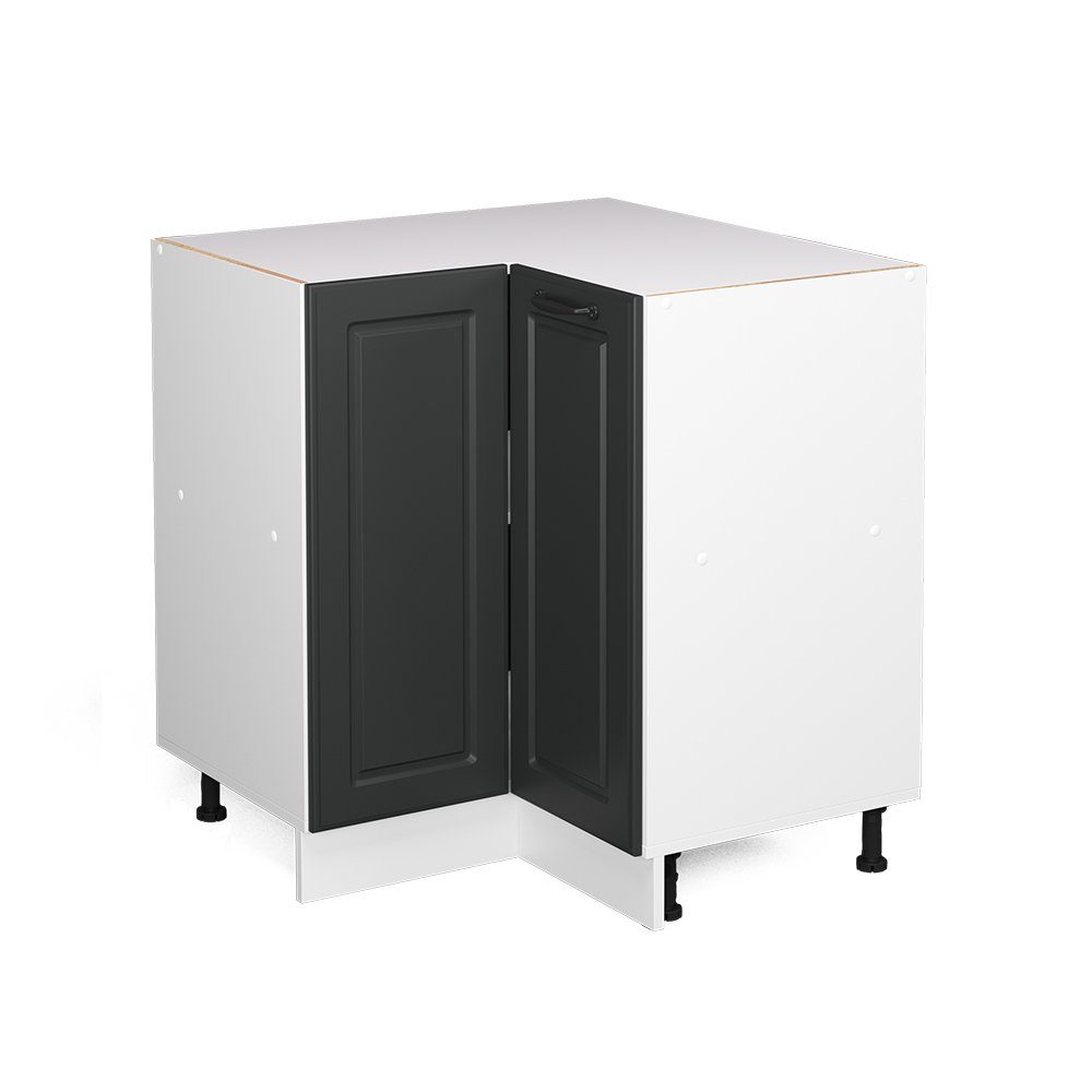 Vicco Eckunterschrank R-Line, Anthrazit Landhaus/Weiß, 75.6 günstig online kaufen