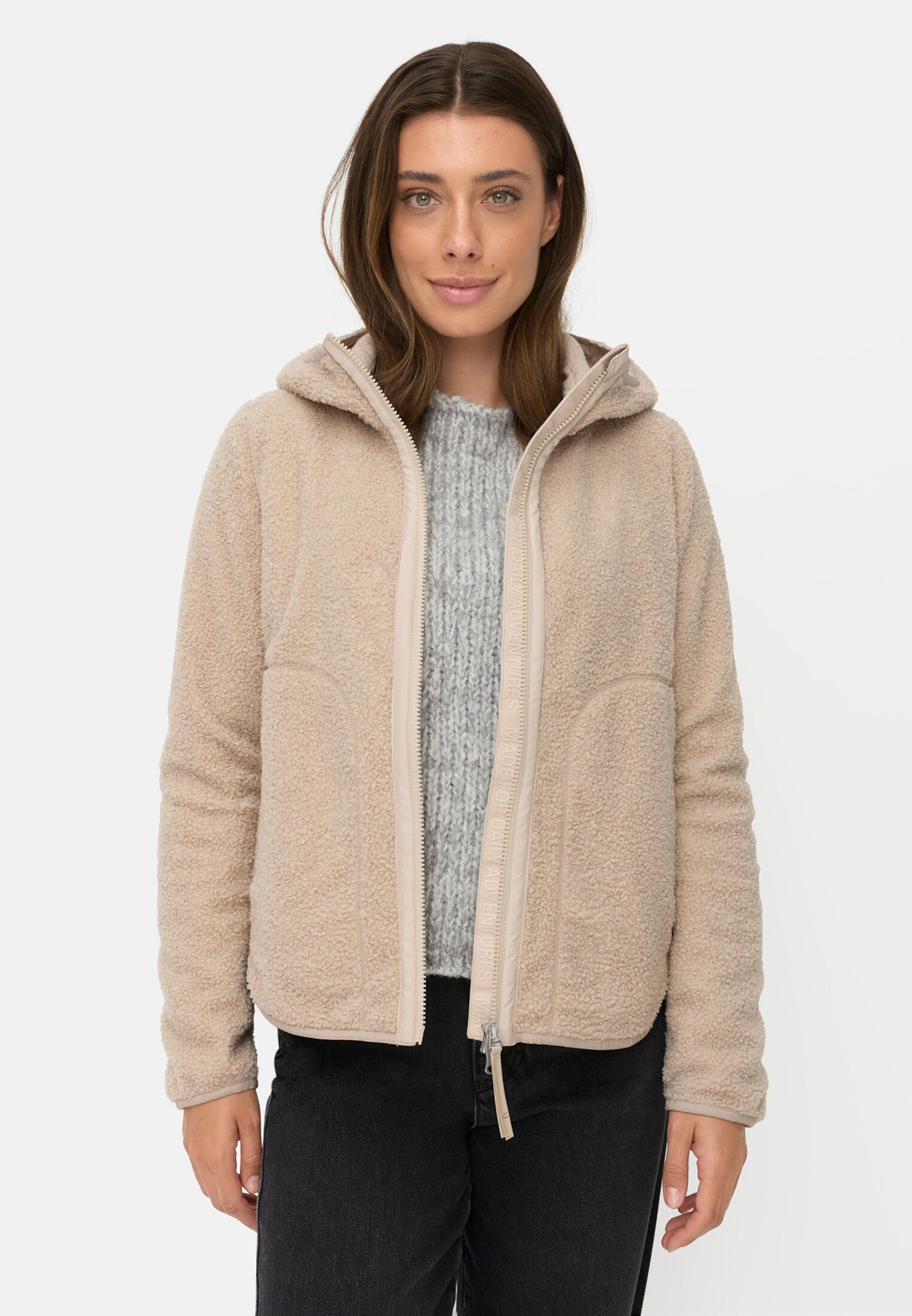 camel active Kurzjacke mit wärmenden Taschenfutter Langarm