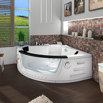 AcquaVapore Whirlpool-Badewanne Whirlpool Pool Badewanne Wanne W05H 140x140cm