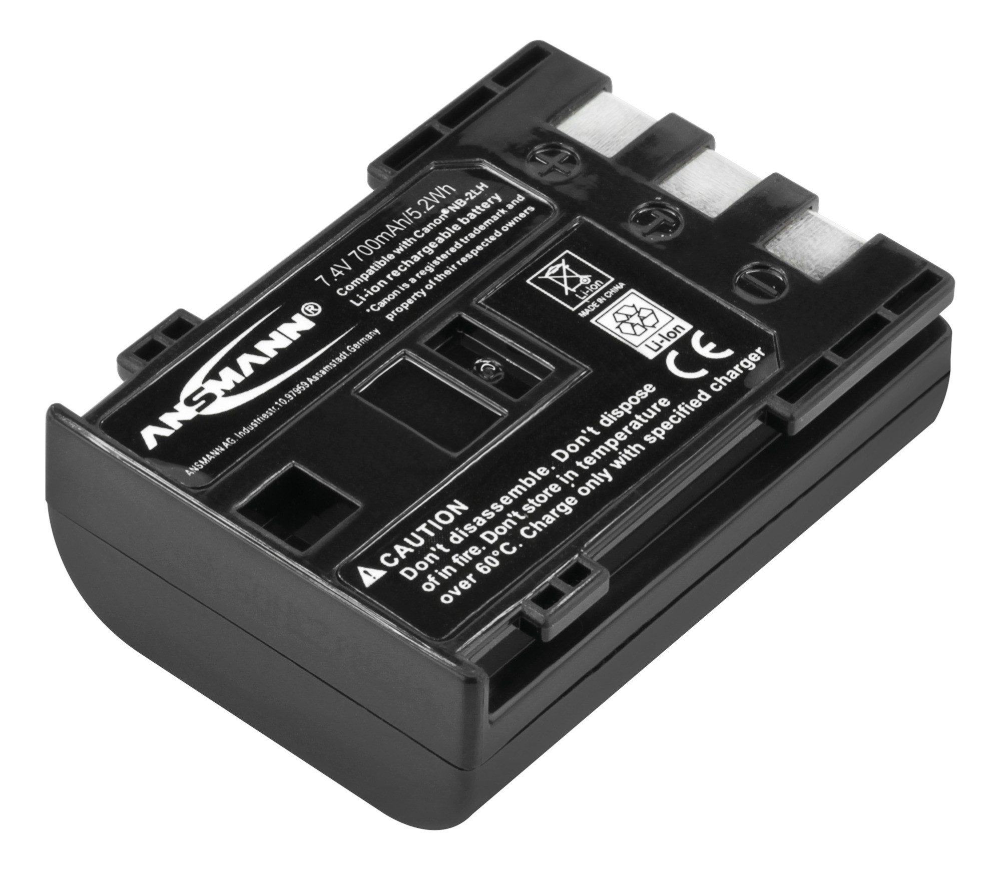 ANSMANN AG Li-Ion Akku A-Can NB 2 LH 7,4V Typ 700 mAh, für Canon Digitalkameras Akku 700 mAh (7.4 V)
